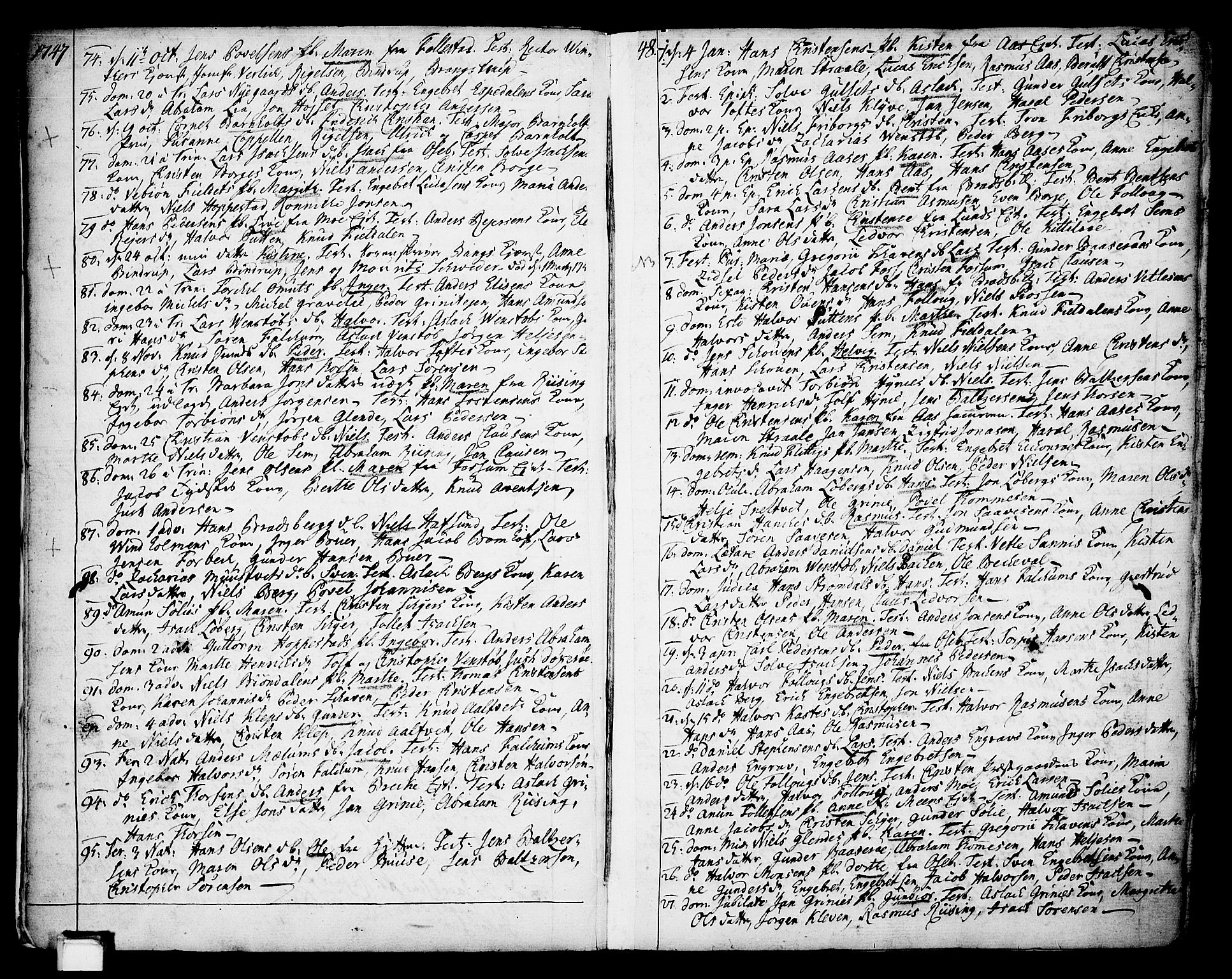 Gjerpen kirkebøker, AV/SAKO-A-265/F/Fa/L0002: Parish register (official) no. I 2, 1747-1795, p. 5