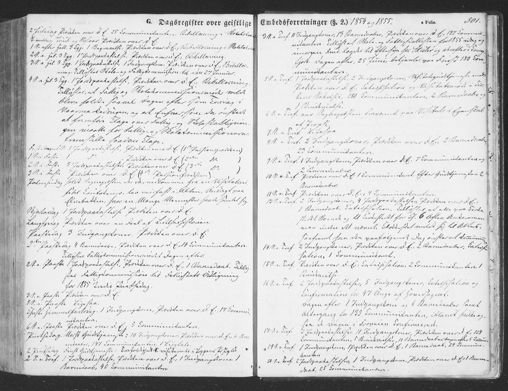 Talvik sokneprestkontor, SATØ/S-1337/H/Ha/L0010kirke: Parish register (official) no. 10, 1852-1864, p. 301