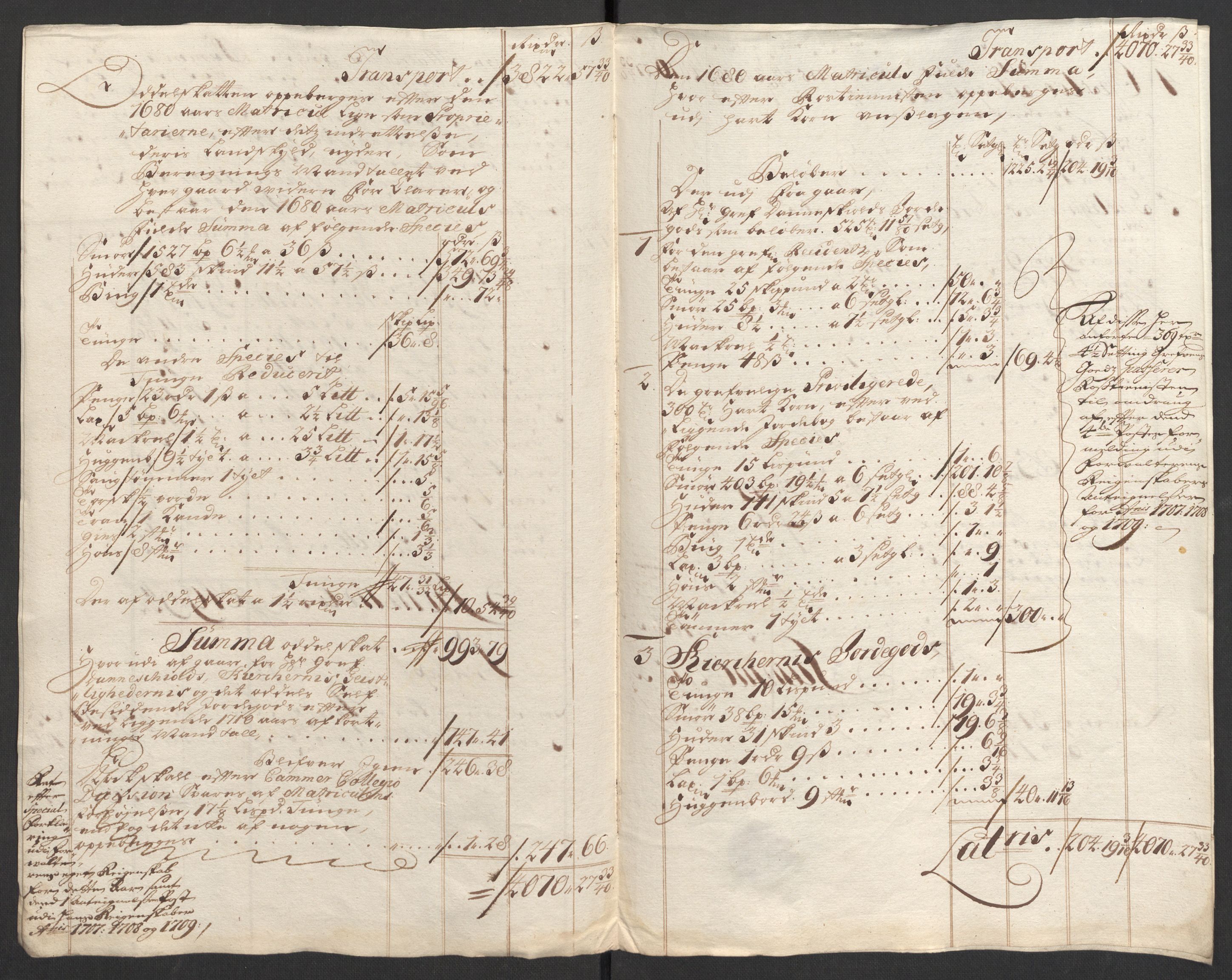 Rentekammeret inntil 1814, Reviderte regnskaper, Fogderegnskap, RA/EA-4092/R33/L1981: Fogderegnskap Larvik grevskap, 1709-1710, p. 384