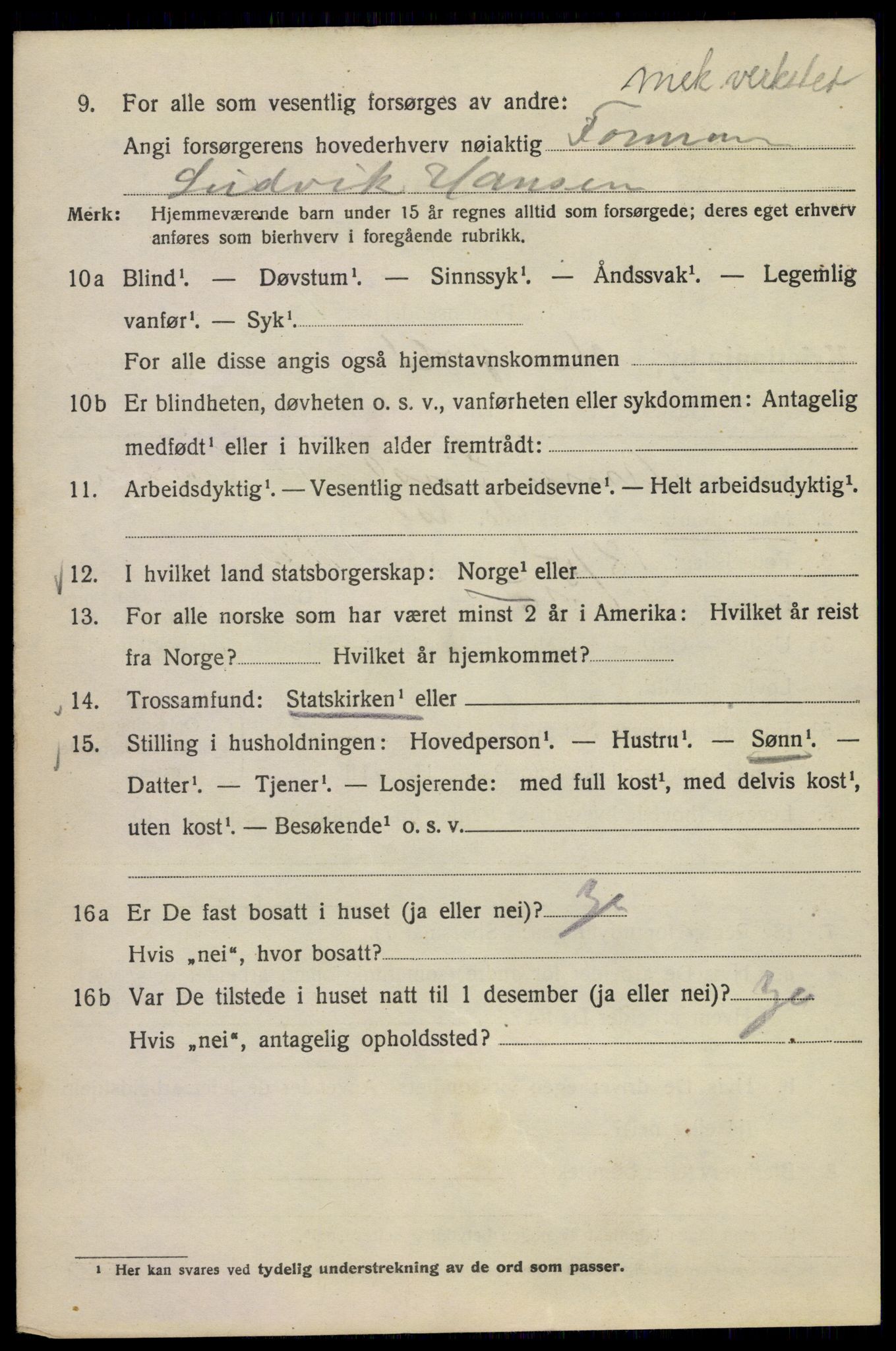 SAO, 1920 census for Kristiania, 1920, p. 631678