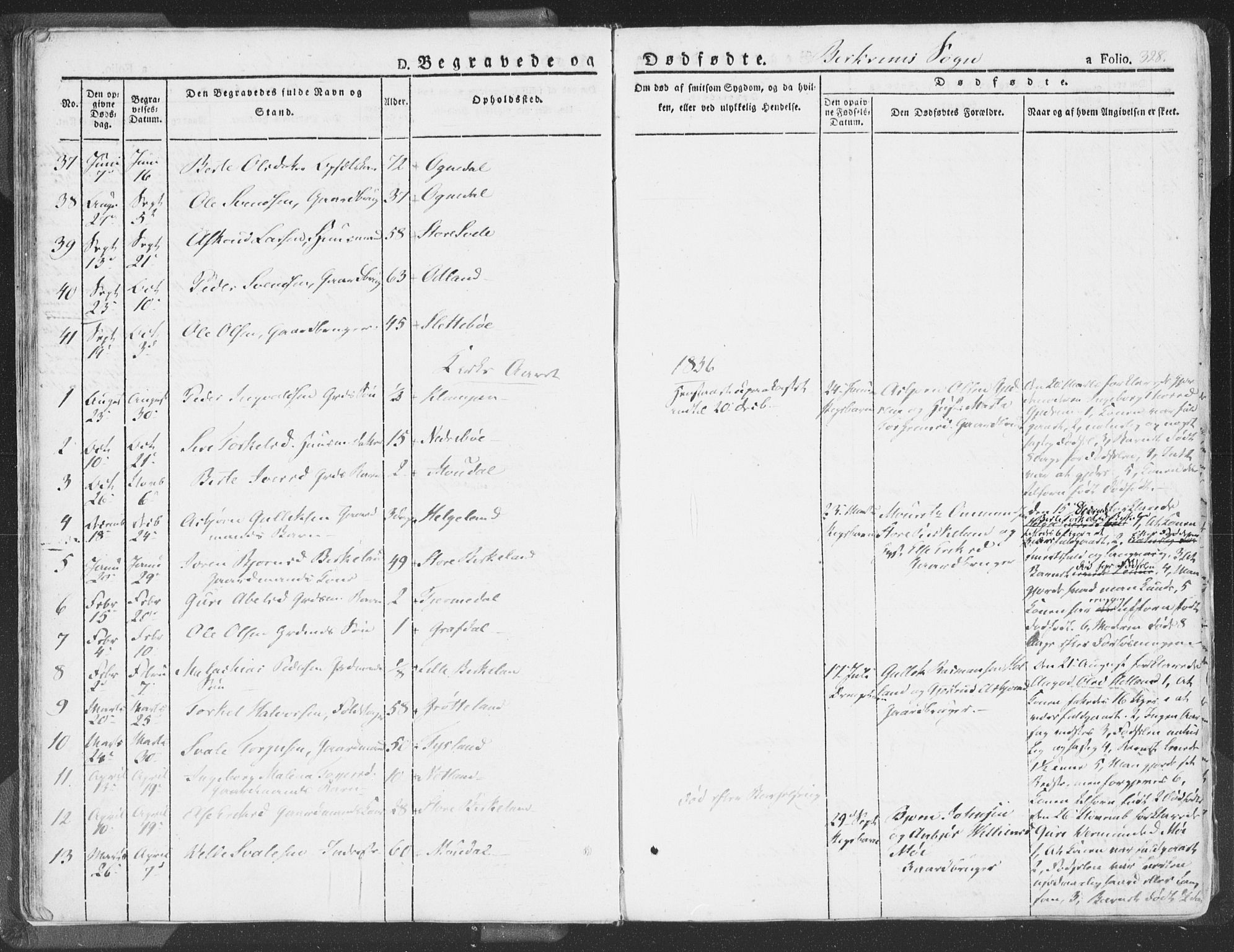 Helleland sokneprestkontor, AV/SAST-A-101810: Parish register (official) no. A 6.2, 1834-1863, p. 328