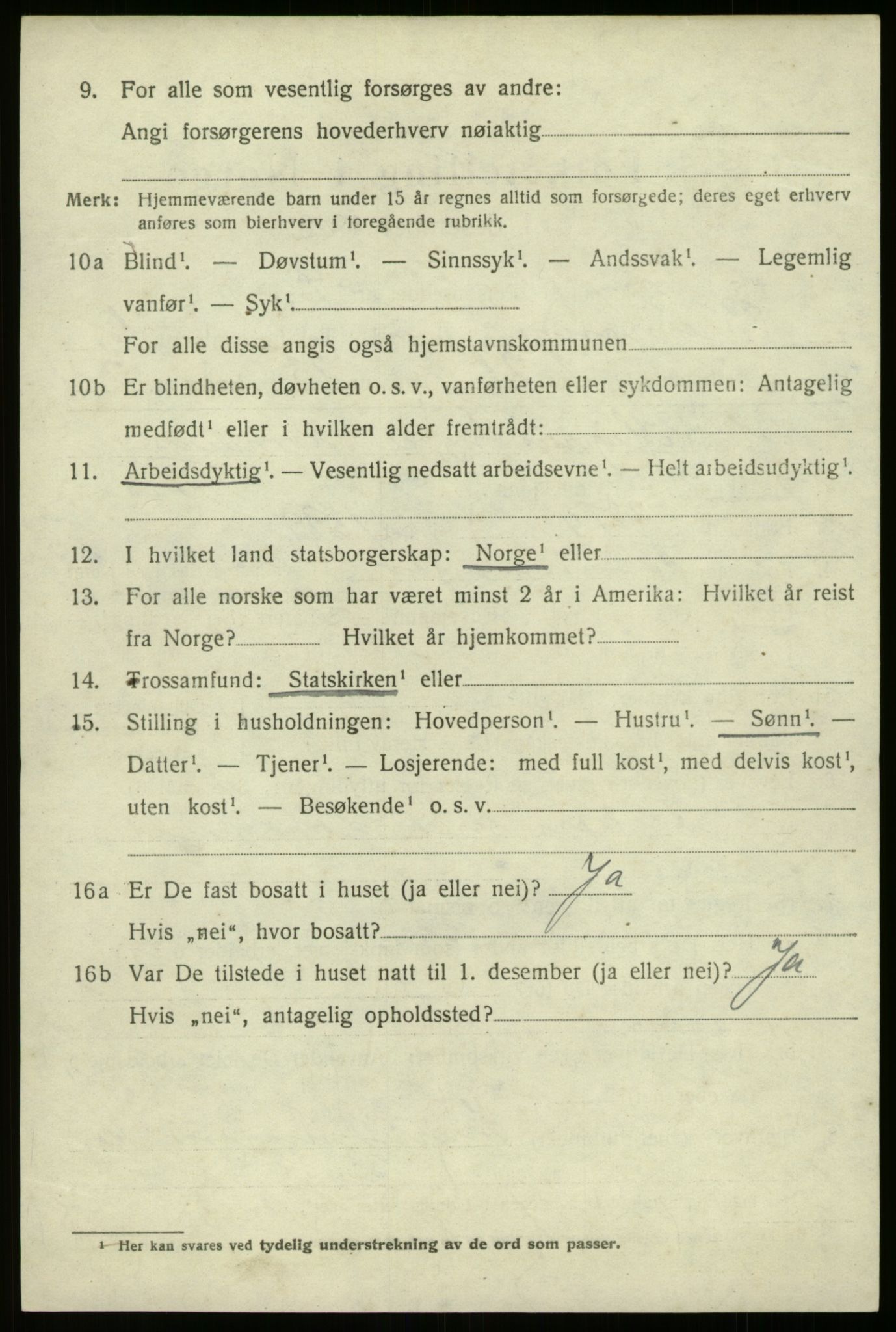 SAB, 1920 census for Bremanger, 1920, p. 4393