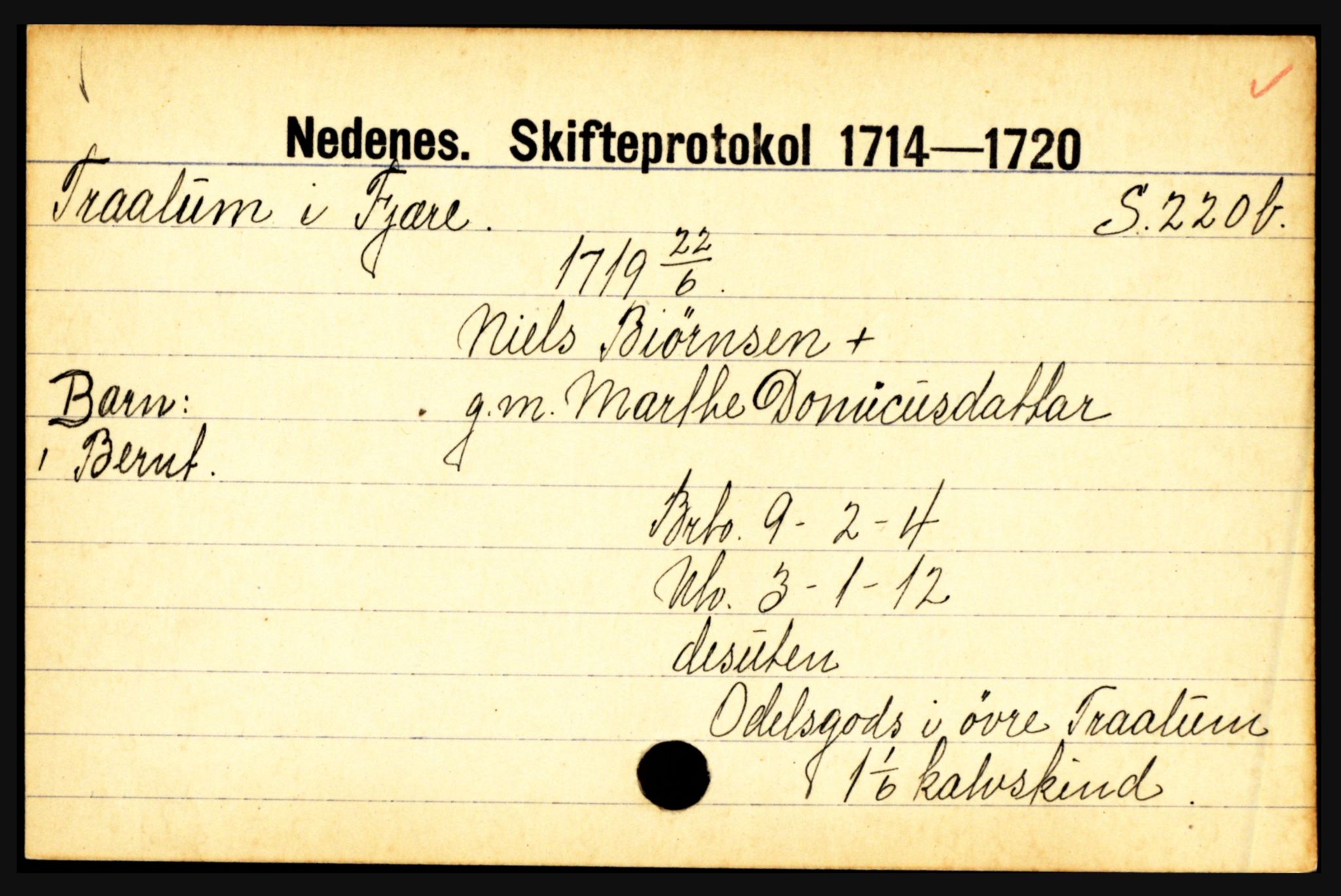 Nedenes sorenskriveri før 1824, AV/SAK-1221-0007/H, p. 31157