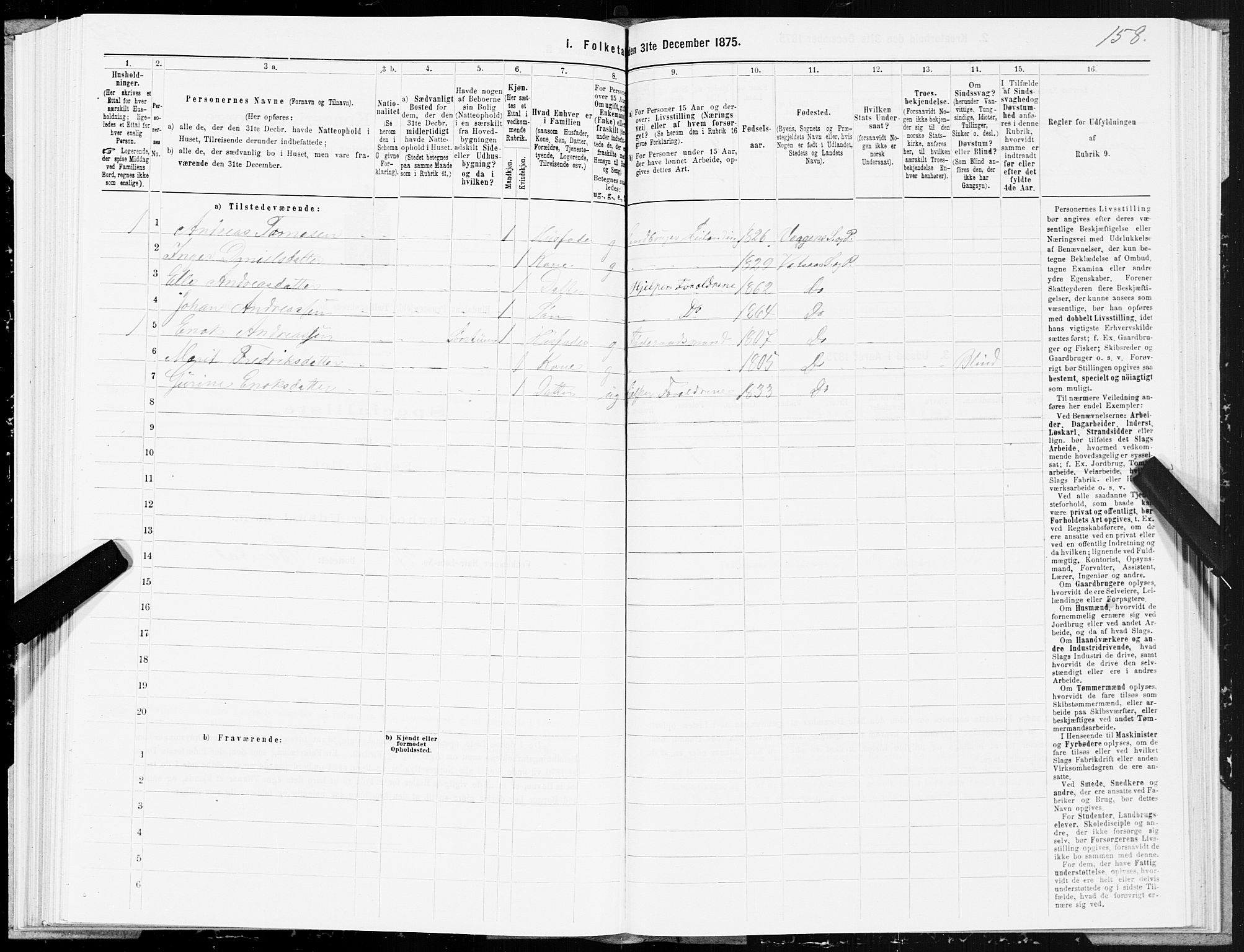 SAT, 1875 census for 1811P Bindal, 1875, p. 2158
