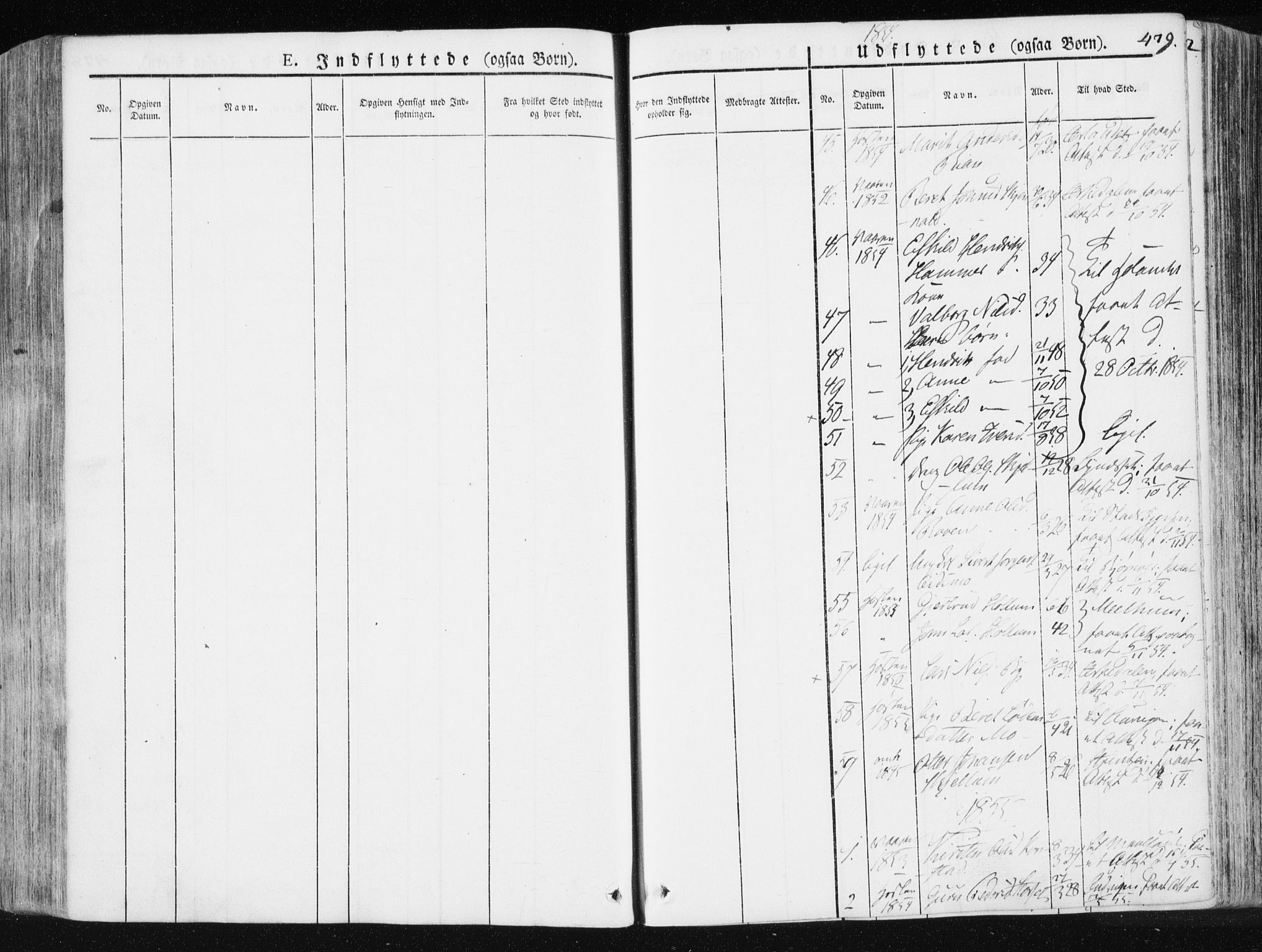 Ministerialprotokoller, klokkerbøker og fødselsregistre - Sør-Trøndelag, SAT/A-1456/665/L0771: Parish register (official) no. 665A06, 1830-1856, p. 479
