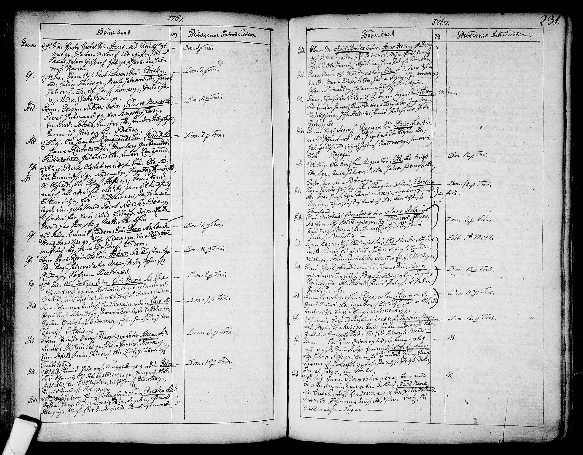 Sandsvær kirkebøker, AV/SAKO-A-244/F/Fa/L0002a: Parish register (official) no. I 2, 1725-1809, p. 231