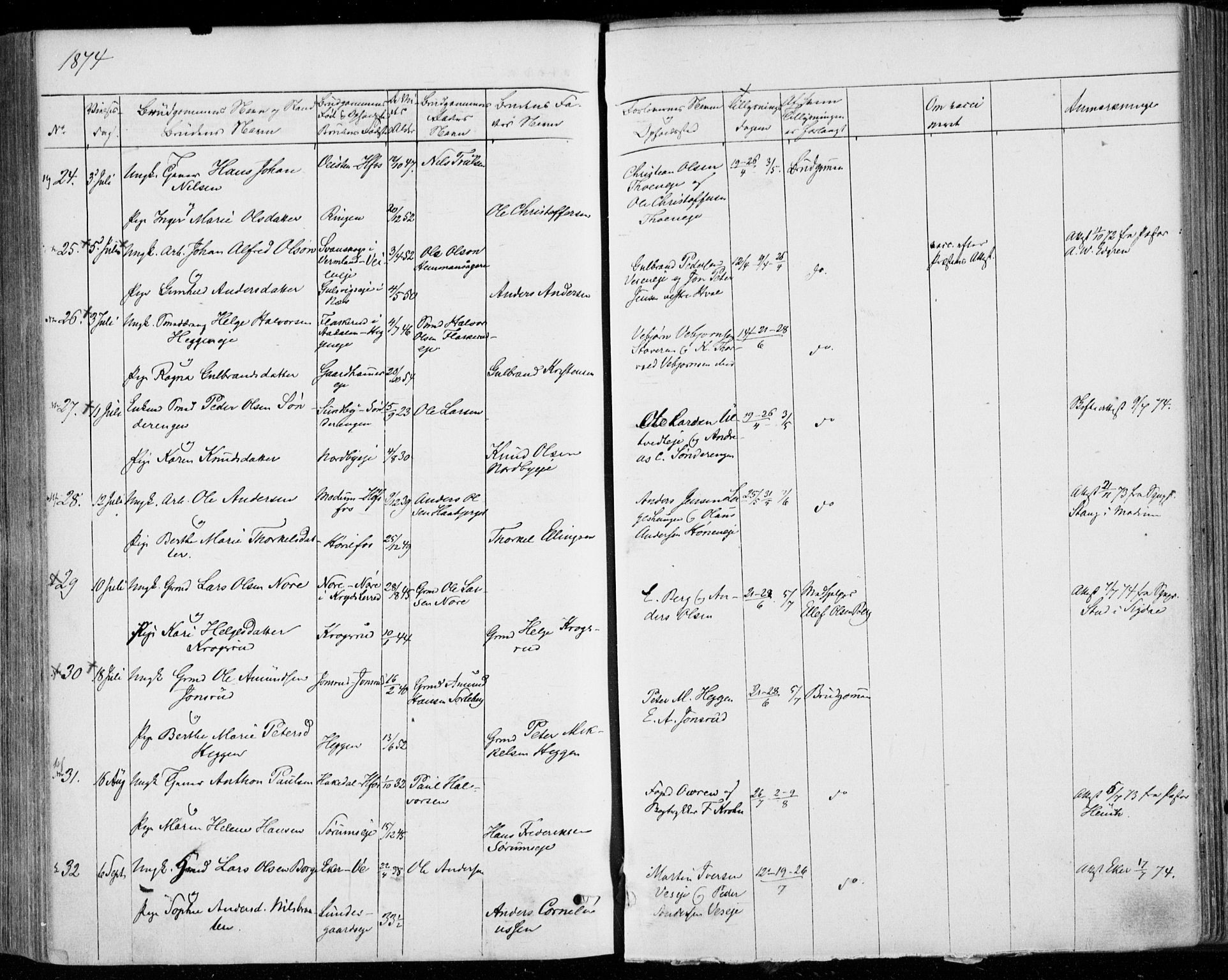 Norderhov kirkebøker, AV/SAKO-A-237/F/Fa/L0013: Parish register (official) no. 13, 1866-1874