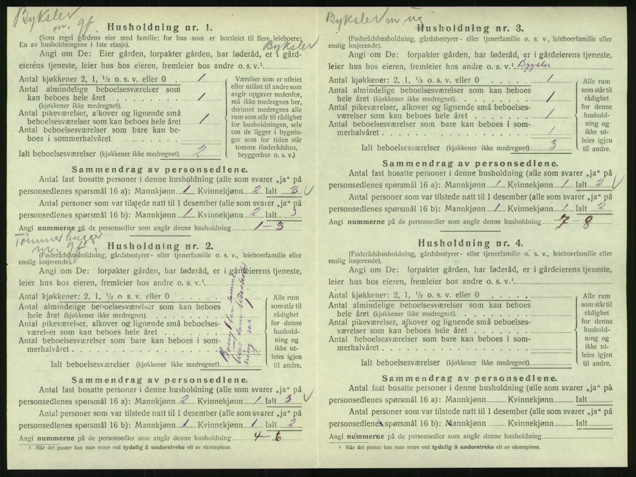 SAT, 1920 census for Hattfjelldal, 1920, p. 163