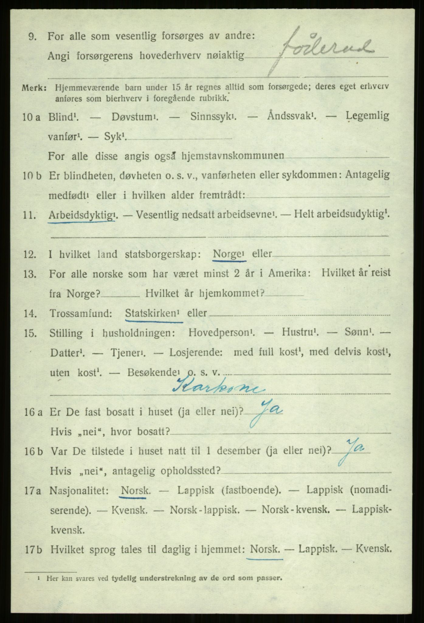 SATØ, 1920 census for Ibestad, 1920, p. 5666