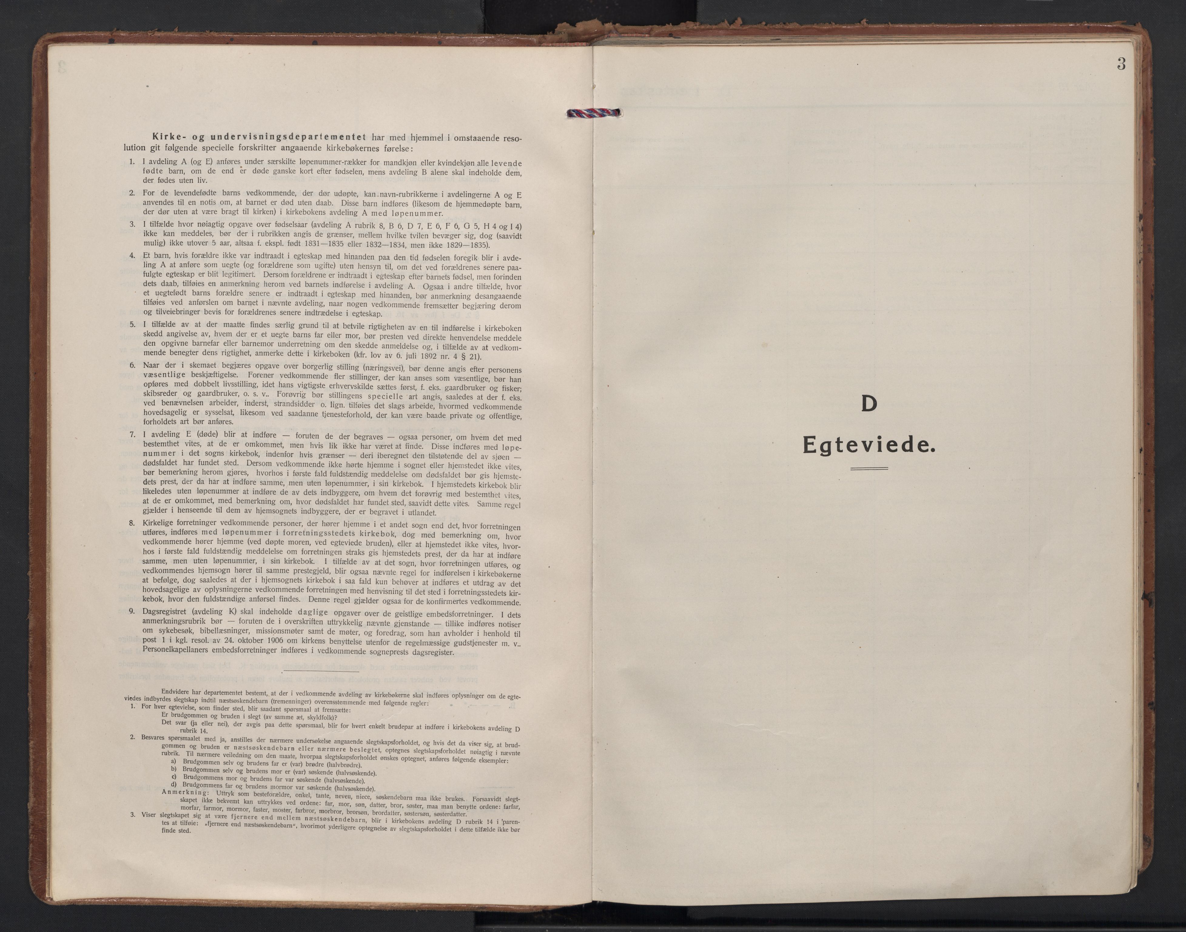 Gamle Aker prestekontor Kirkebøker, SAO/A-10617a/F/L0017: Parish register (official) no. 17, 1921-1931, p. 3