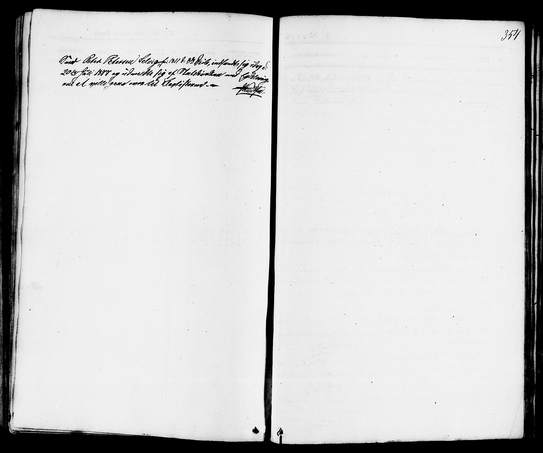 Sande Kirkebøker, AV/SAKO-A-53/F/Fa/L0005: Parish register (official) no. 5, 1865-1877, p. 354