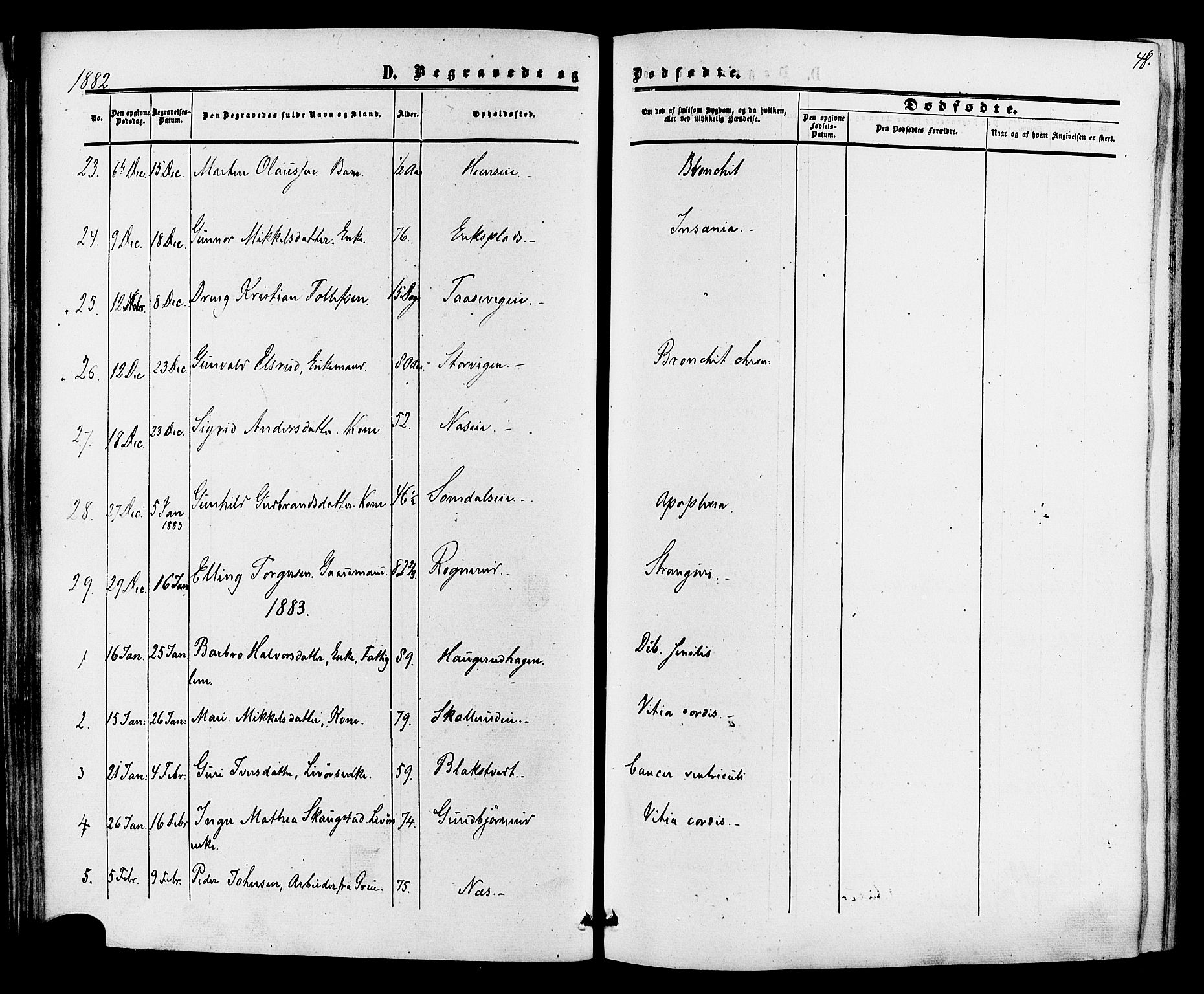 Ådal kirkebøker, SAKO/A-248/F/Fa/L0002: Parish register (official) no. I 2, 1857-1883, p. 48