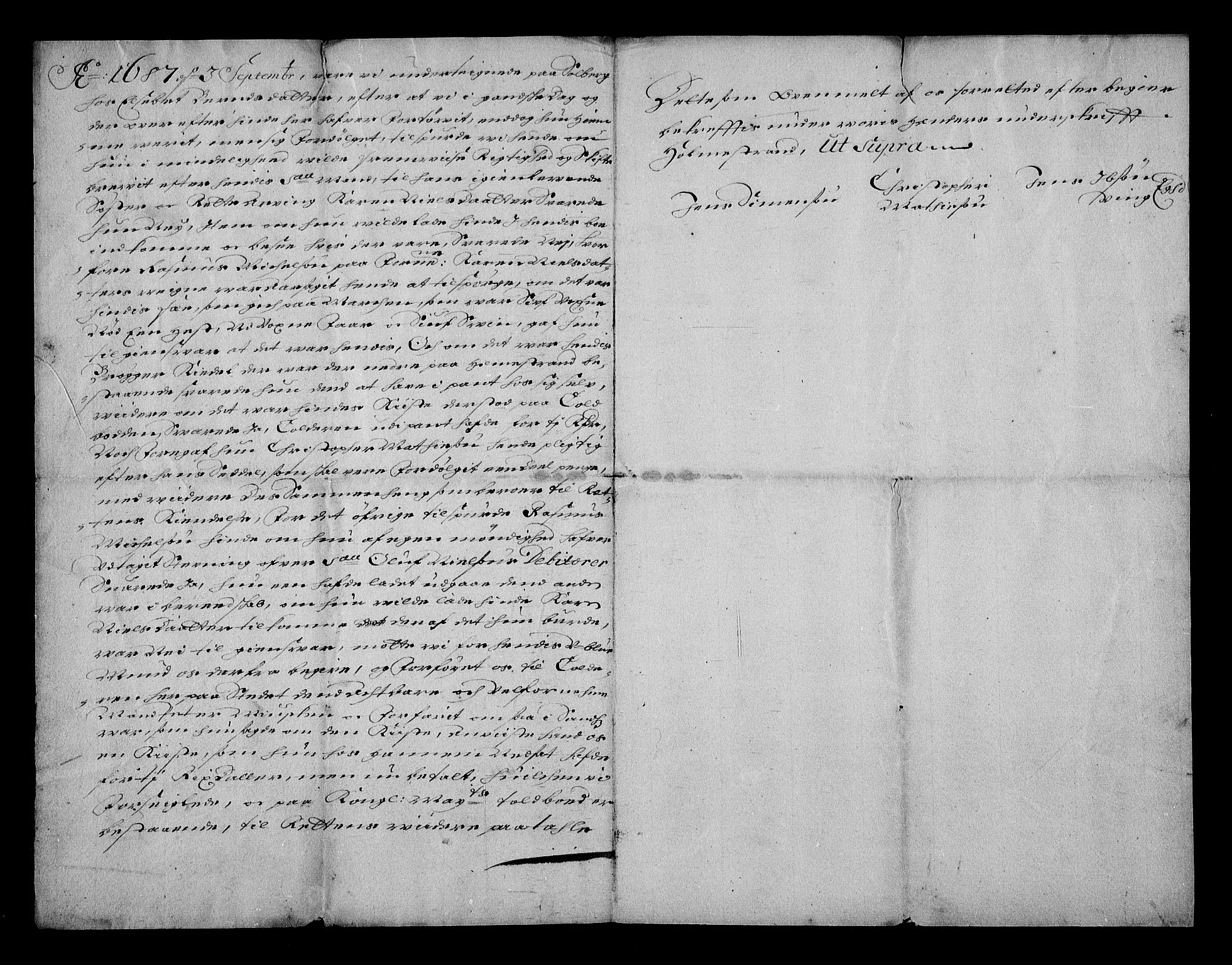 Stattholderembetet 1572-1771, RA/EA-2870/Af/L0002: Avskrifter av vedlegg til originale supplikker, nummerert i samsvar med supplikkbøkene, 1687-1689, p. 10