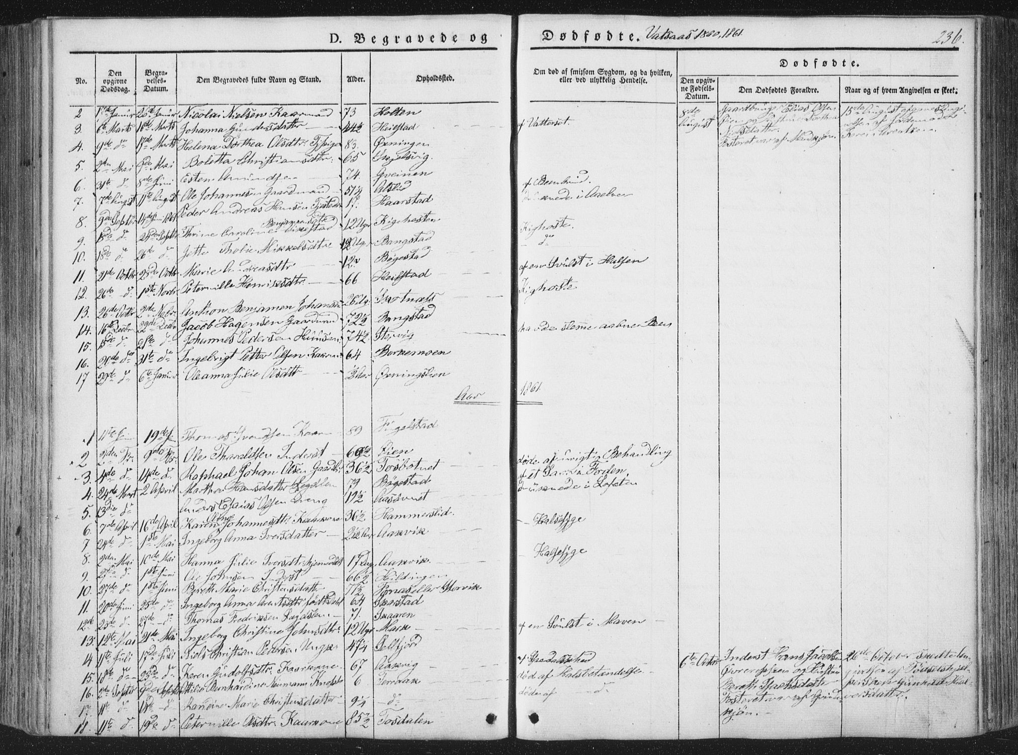 Ministerialprotokoller, klokkerbøker og fødselsregistre - Nordland, AV/SAT-A-1459/810/L0144: Parish register (official) no. 810A07 /1, 1841-1862, p. 236