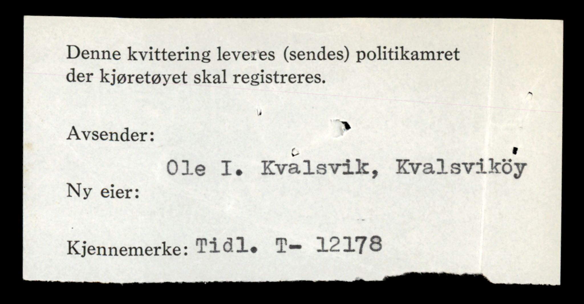 Møre og Romsdal vegkontor - Ålesund trafikkstasjon, SAT/A-4099/F/Fe/L0036: Registreringskort for kjøretøy T 12831 - T 13030, 1927-1998, p. 98