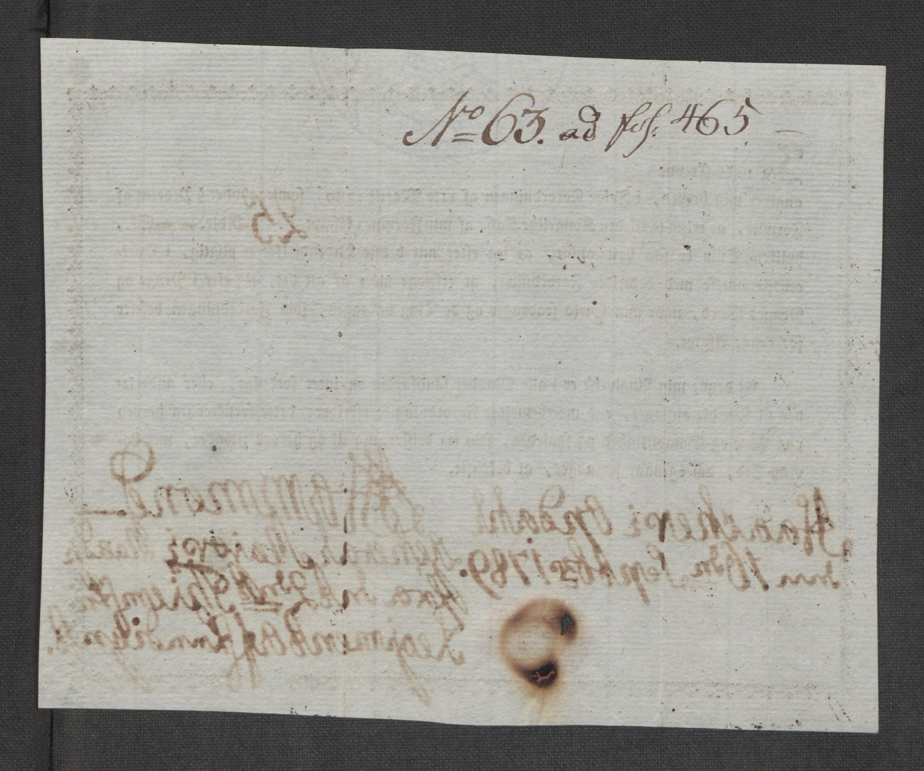 Rentekammeret inntil 1814, Reviderte regnskaper, Mindre regnskaper, AV/RA-EA-4068/Rf/Rfe/L0032: Numedal og Sandsvær fogderi, Orkdal og Gauldal fogderi, 1789, p. 219