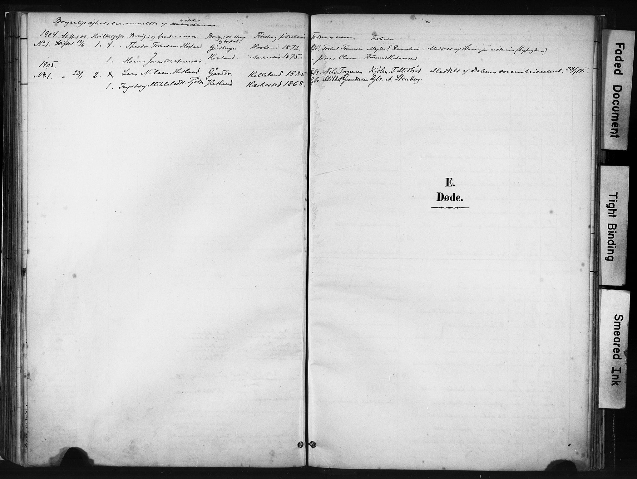 Helleland sokneprestkontor, SAST/A-101810: Parish register (official) no. A 8, 1887-1907