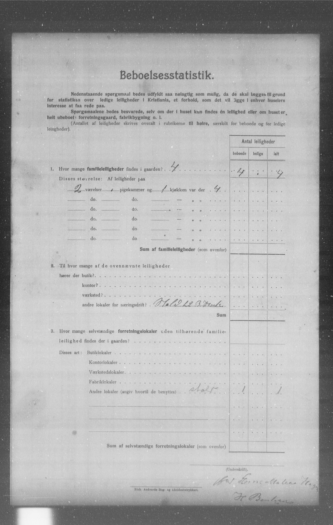 OBA, Municipal Census 1904 for Kristiania, 1904, p. 4928