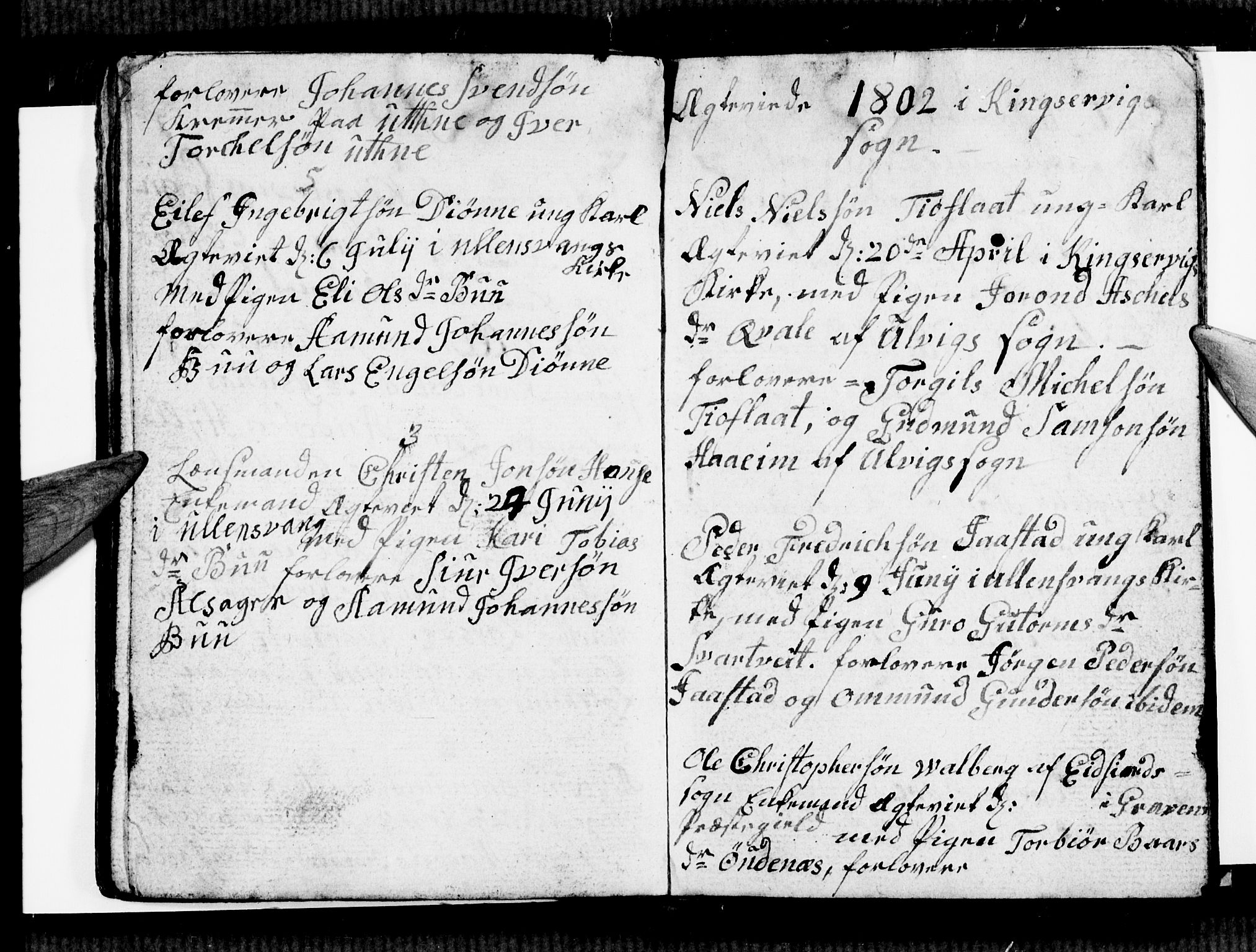 Ullensvang sokneprestembete, SAB/A-78701/H/Hab: Parish register (copy) no. E 4, 1801-1803