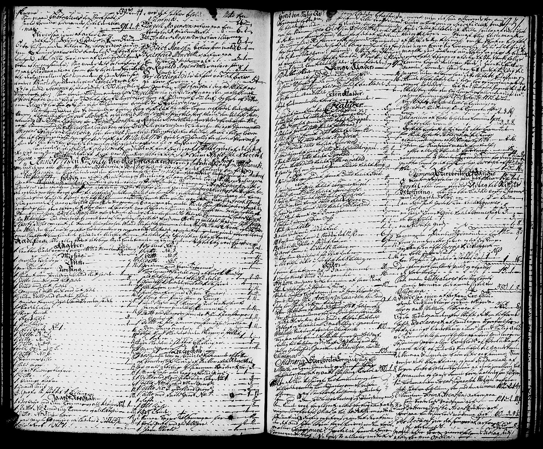 Orkdal sorenskriveri, SAT/A-4169/1/3/3Aa/L0007: Skifteprotokoller, 1767-1782, p. 430b-431a