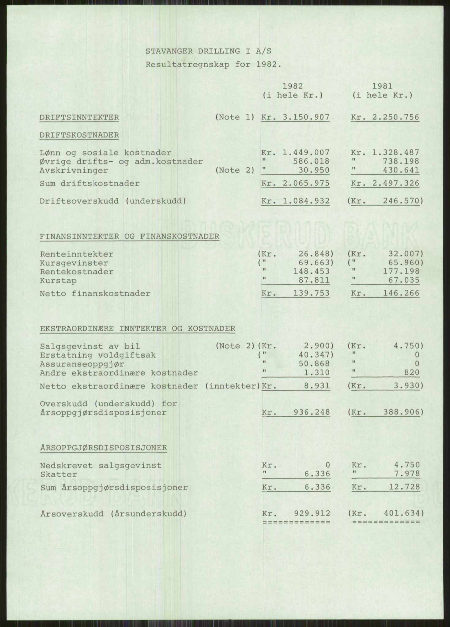 Pa 1503 - Stavanger Drilling AS, SAST/A-101906/A/Ac/L0002: Årsberetninger, 1979-1982, p. 461