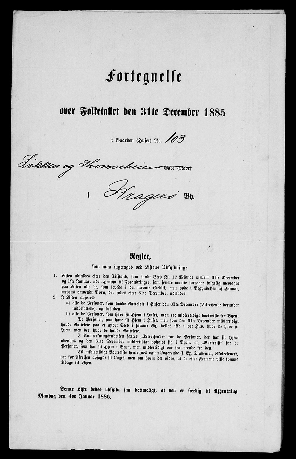 SAKO, 1885 census for 0801 Kragerø, 1885, p. 857