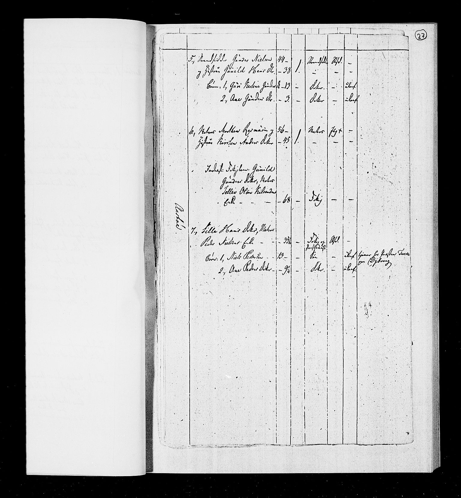 RA, Census 1815, vol. 1b: Dypvåg parish, 1815, p. 29