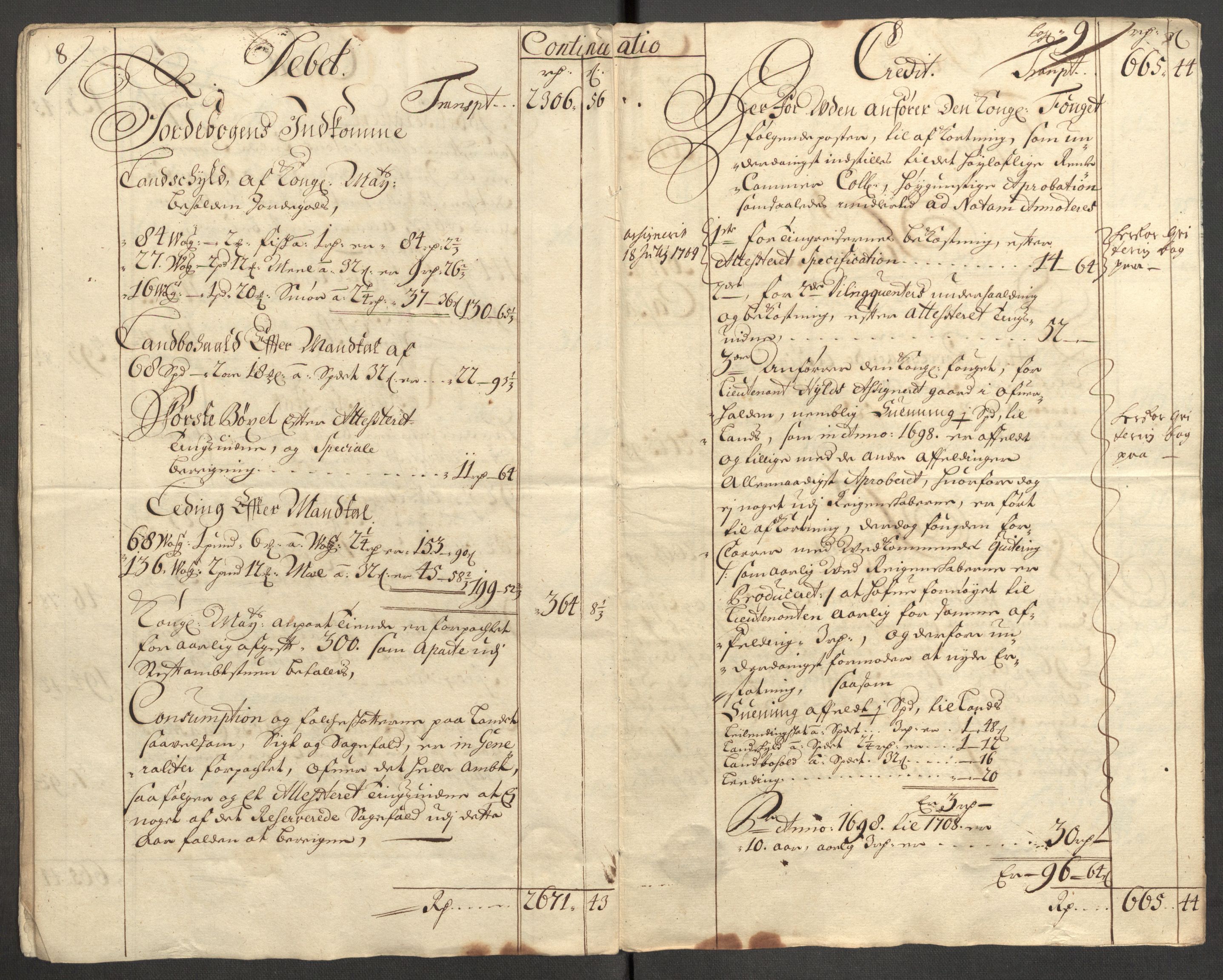 Rentekammeret inntil 1814, Reviderte regnskaper, Fogderegnskap, AV/RA-EA-4092/R64/L4430: Fogderegnskap Namdal, 1707-1708, p. 234