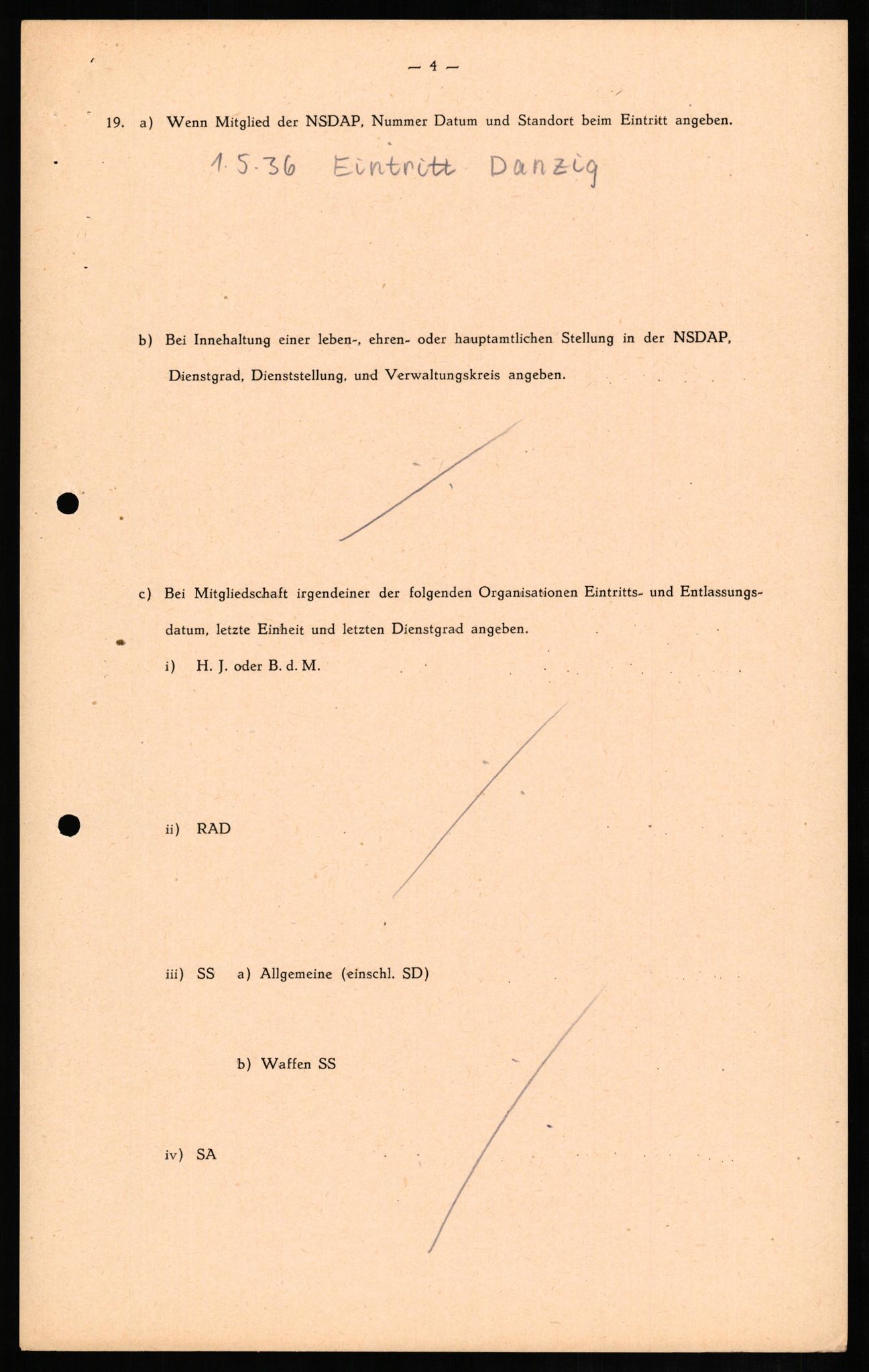 Forsvaret, Forsvarets overkommando II, AV/RA-RAFA-3915/D/Db/L0012: CI Questionaires. Tyske okkupasjonsstyrker i Norge. Tyskere., 1945-1946, p. 411