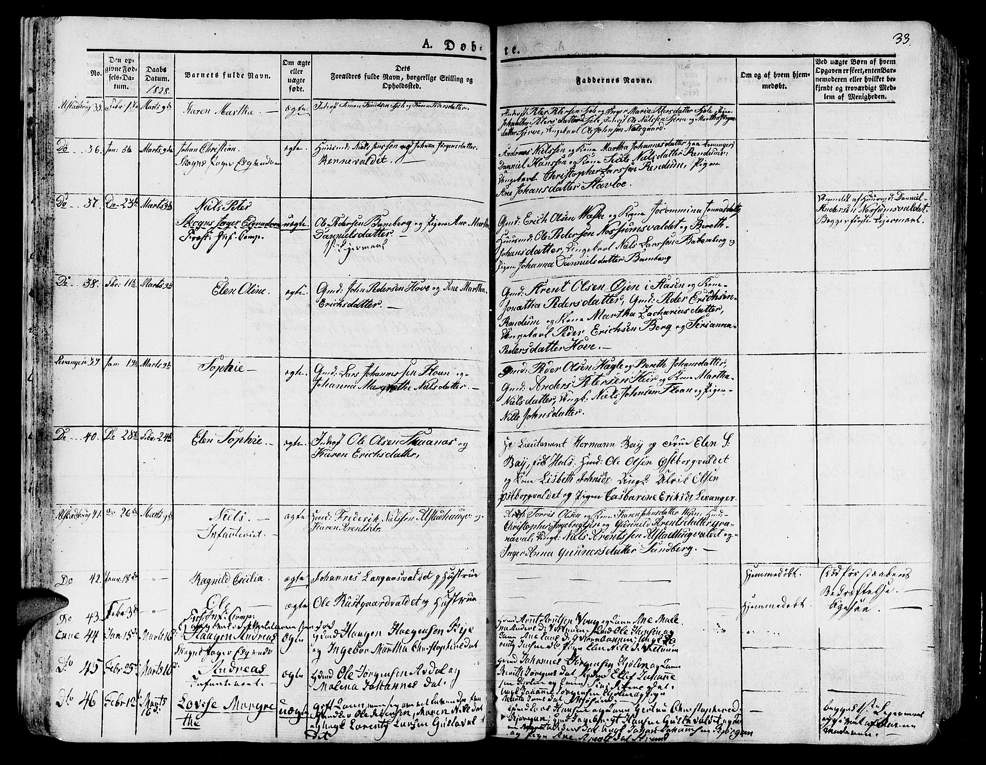 Ministerialprotokoller, klokkerbøker og fødselsregistre - Nord-Trøndelag, AV/SAT-A-1458/717/L0152: Parish register (official) no. 717A05 /1, 1825-1836, p. 33