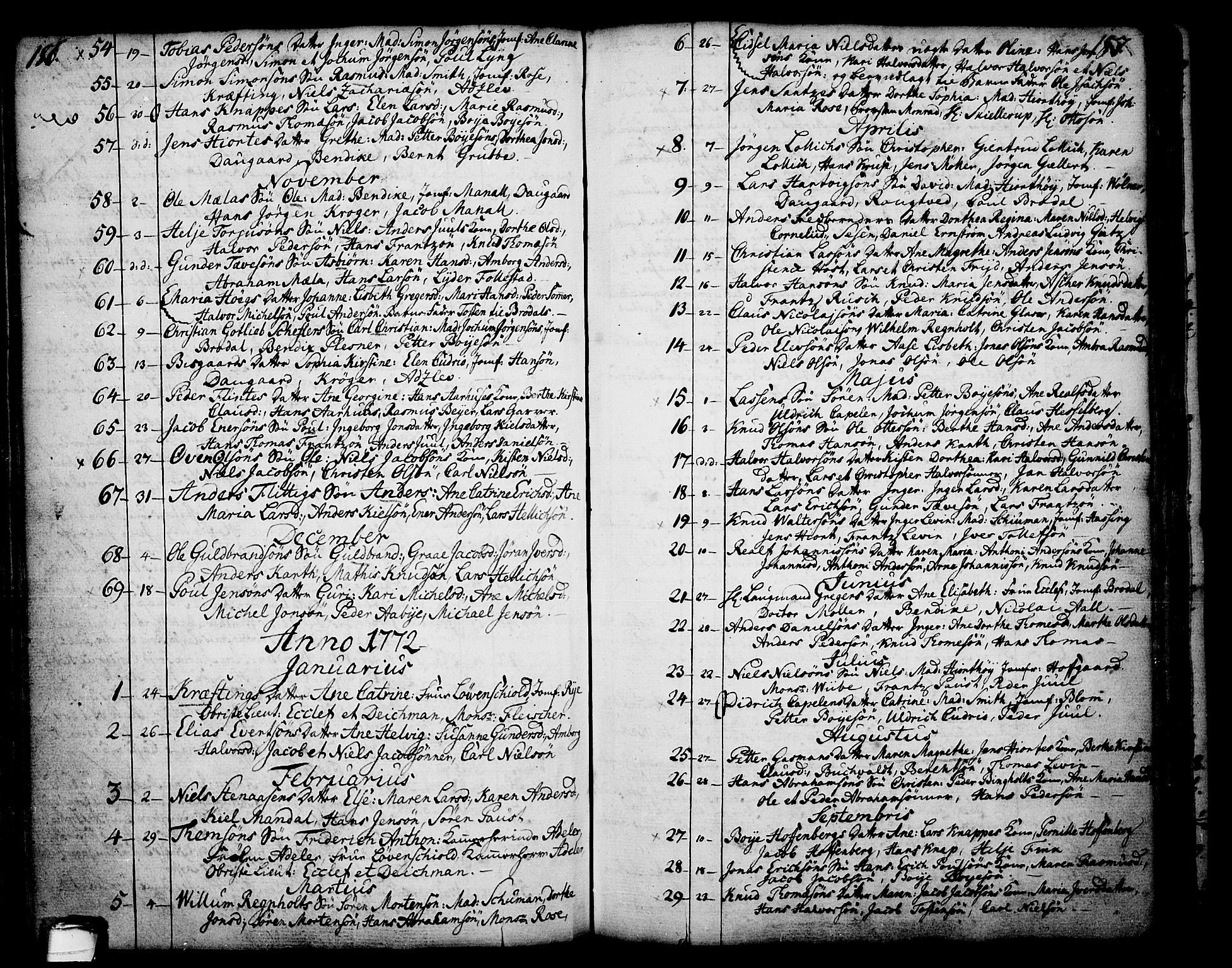 Skien kirkebøker, SAKO/A-302/F/Fa/L0003: Parish register (official) no. 3, 1755-1791, p. 186-187