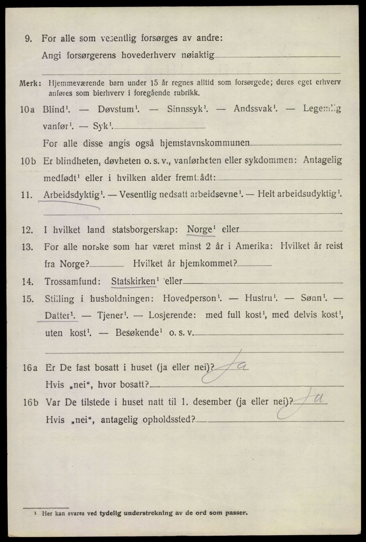 SAKO, 1920 census for Sem, 1920, p. 10328