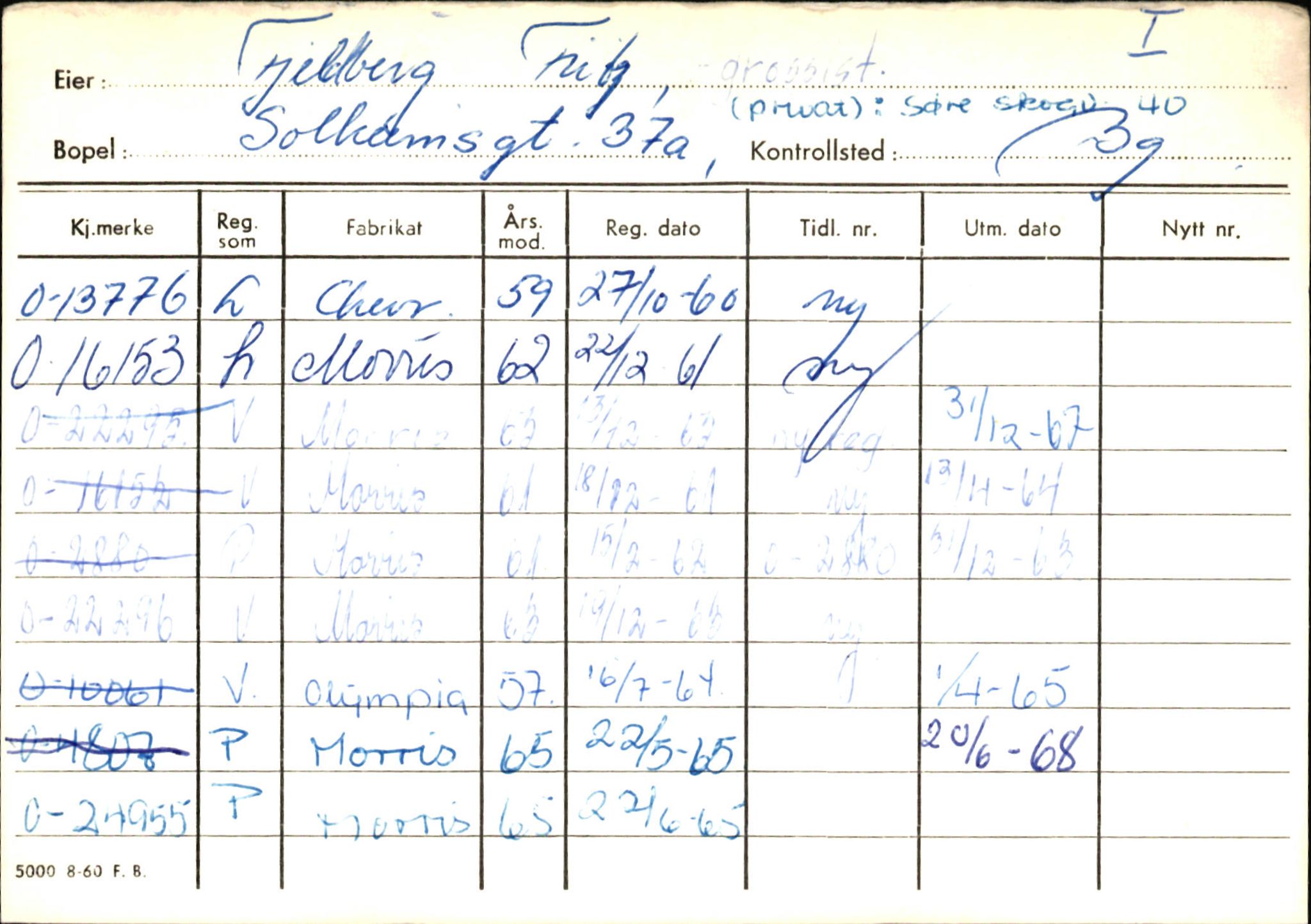 Statens vegvesen, Hordaland vegkontor, AV/SAB-A-5201/2/Hb/L0009: O-eierkort F, 1920-1971, p. 18