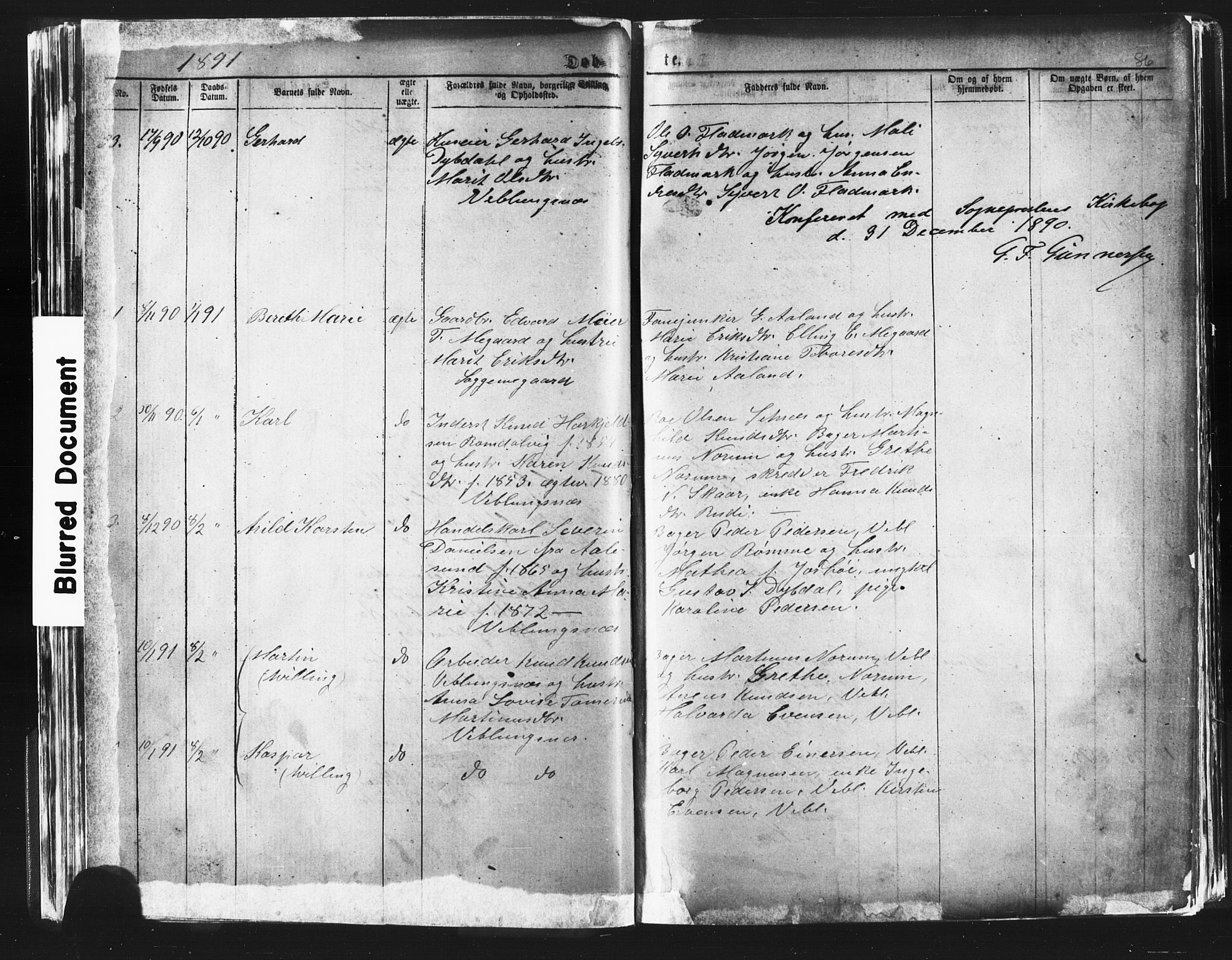 Ministerialprotokoller, klokkerbøker og fødselsregistre - Møre og Romsdal, SAT/A-1454/544/L0580: Parish register (copy) no. 544C02, 1867-1909, p. 86
