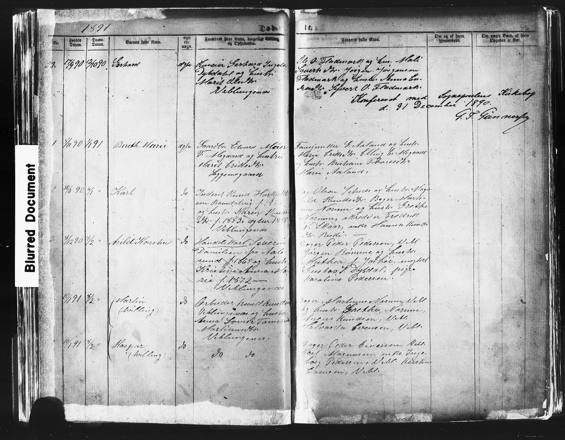 Ministerialprotokoller, klokkerbøker og fødselsregistre - Møre og Romsdal, AV/SAT-A-1454/544/L0580: Parish register (copy) no. 544C02, 1867-1909, p. 86