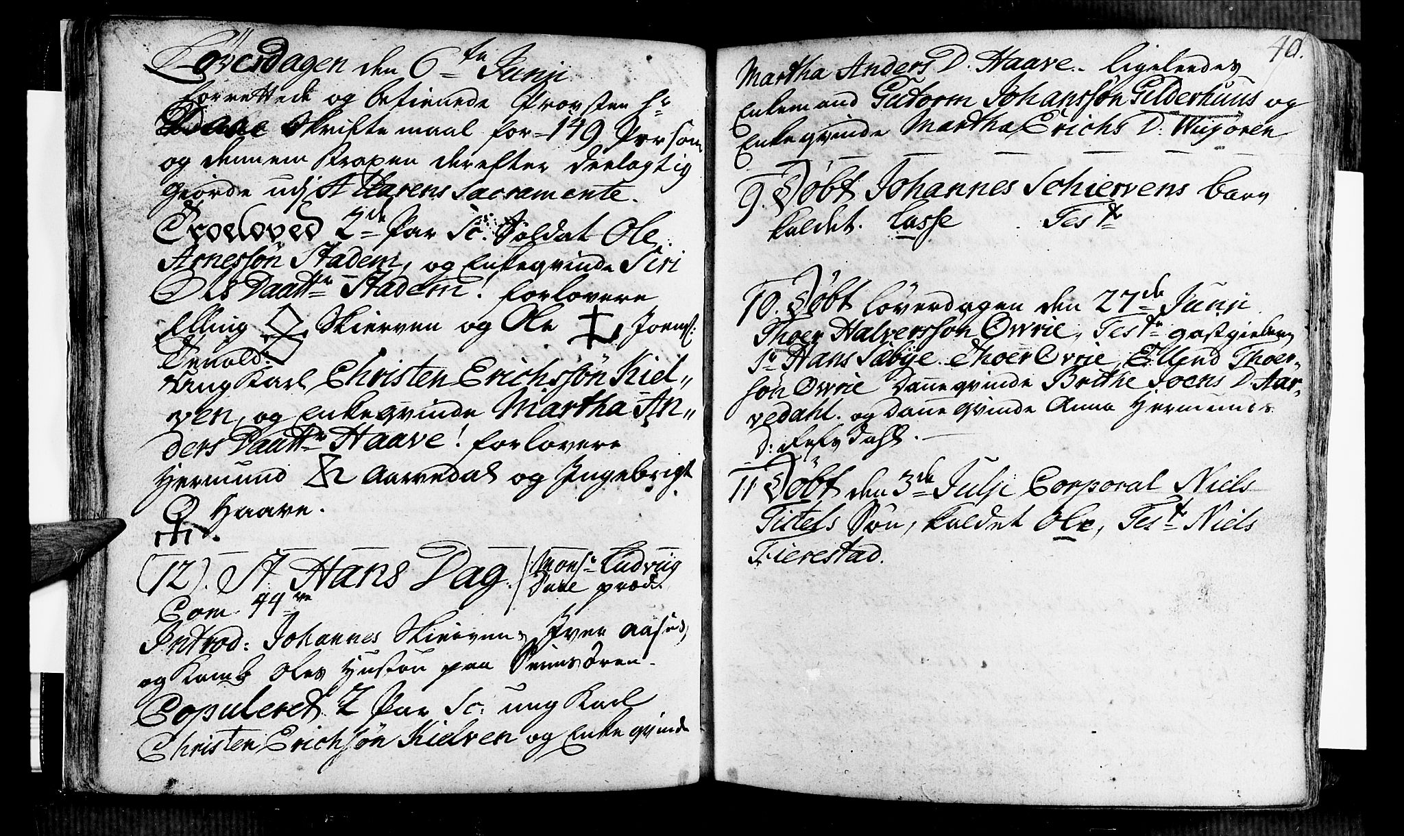 Vik sokneprestembete, AV/SAB-A-81501/H/Haa/Haaa/L0002: Parish register (official) no. A 2 / 1, 1740-1757, p. 40