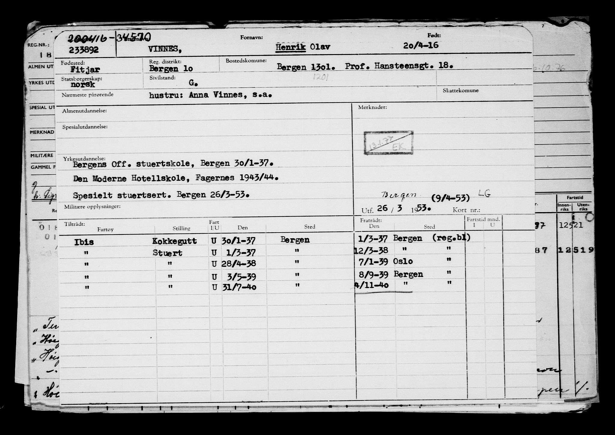 Direktoratet for sjømenn, AV/RA-S-3545/G/Gb/L0138: Hovedkort, 1916, p. 424