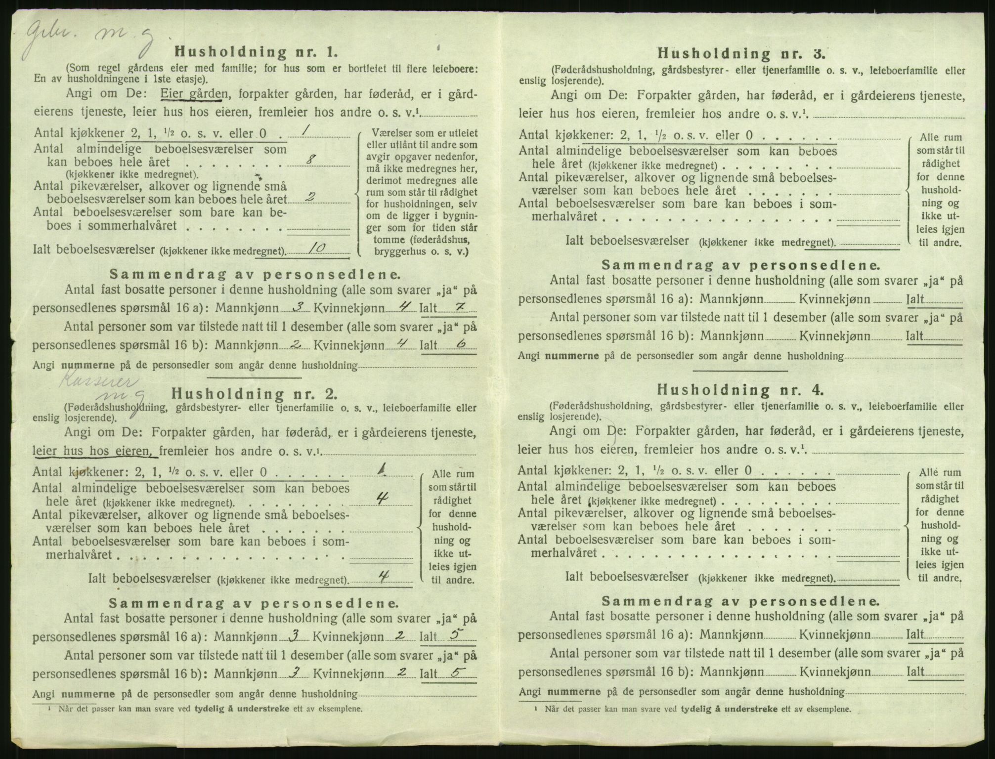 SAH, 1920 census for Løten, 1920, p. 66