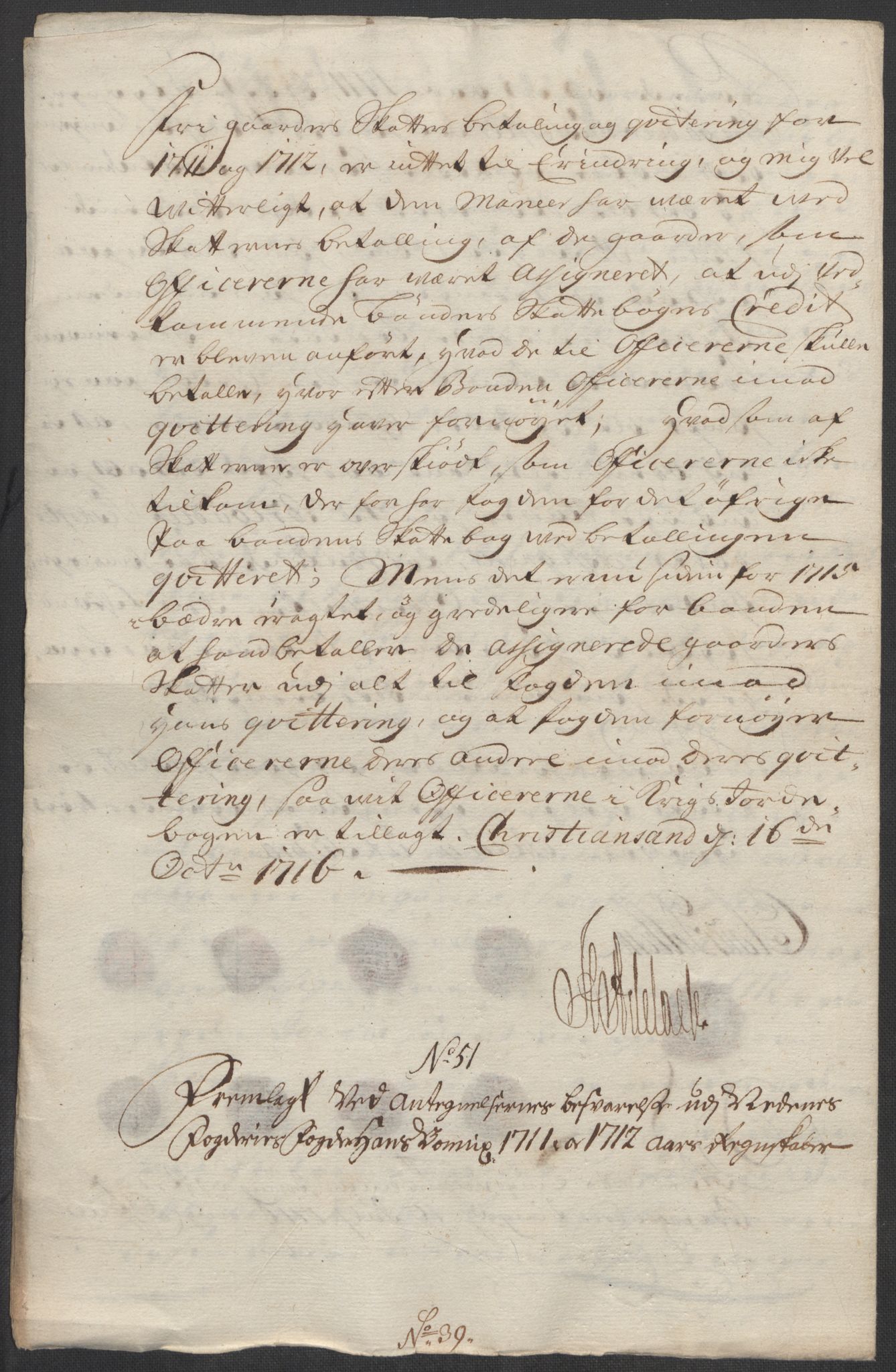 Rentekammeret inntil 1814, Reviderte regnskaper, Fogderegnskap, AV/RA-EA-4092/R39/L2320: Fogderegnskap Nedenes, 1712, p. 570