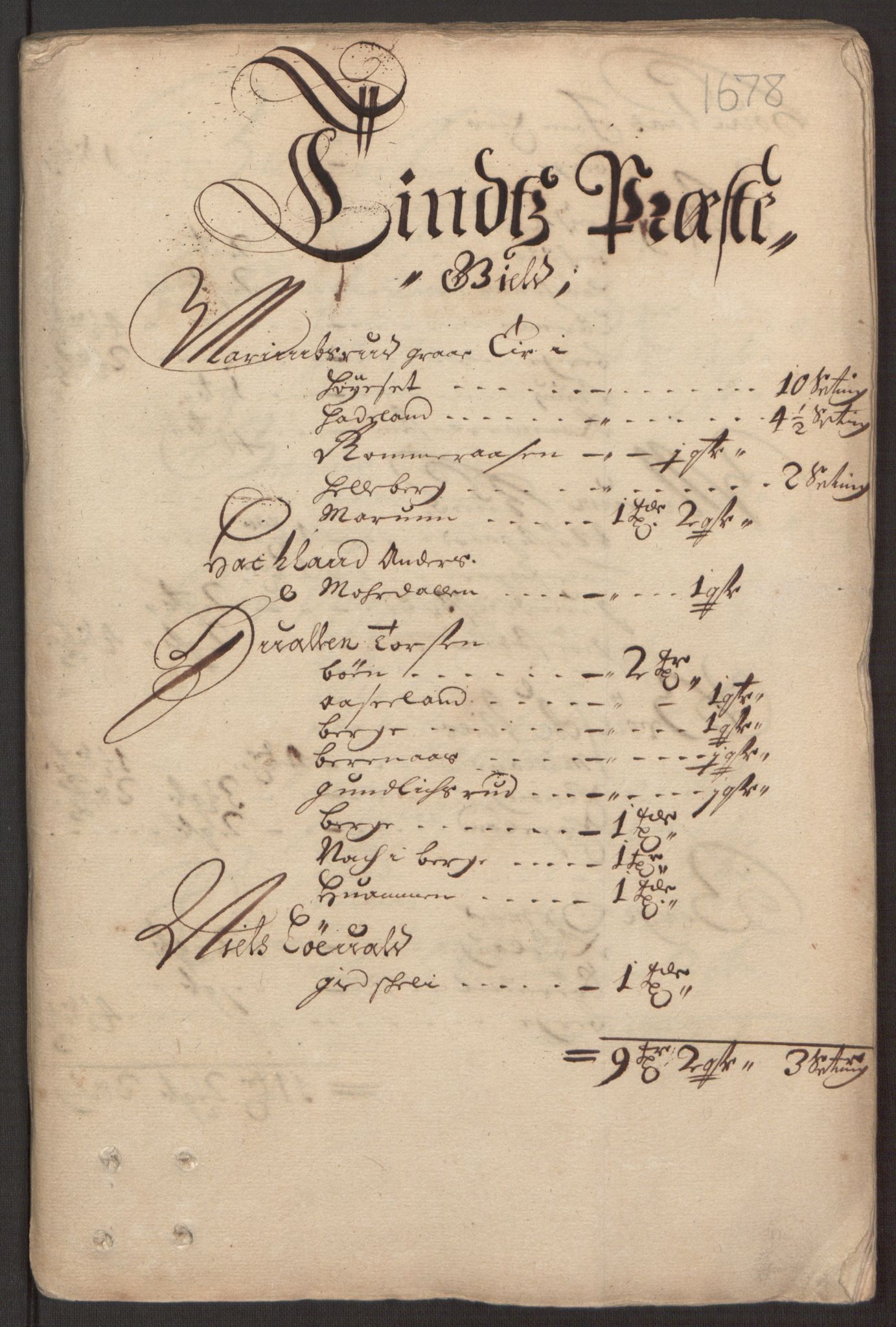 Rentekammeret inntil 1814, Reviderte regnskaper, Fogderegnskap, RA/EA-4092/R35/L2070: Fogderegnskap Øvre og Nedre Telemark, 1678, p. 126