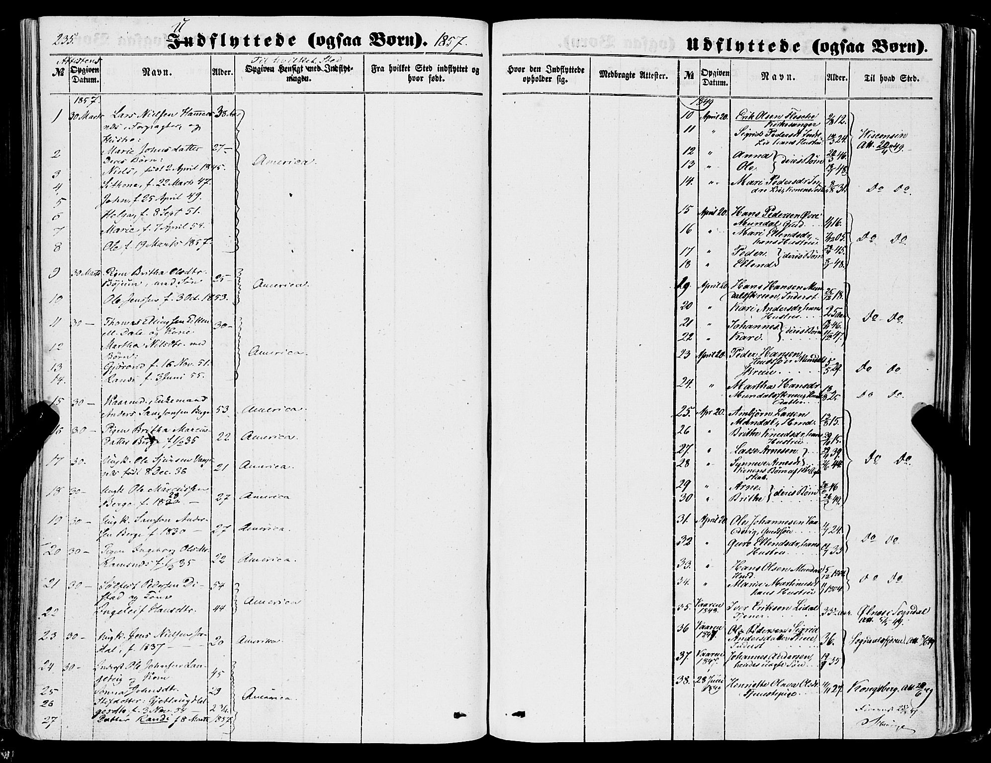 Balestrand sokneprestembete, AV/SAB-A-79601/H/Haa/Haaa/L0002: Parish register (official) no. A 2, 1847-1866, p. 235