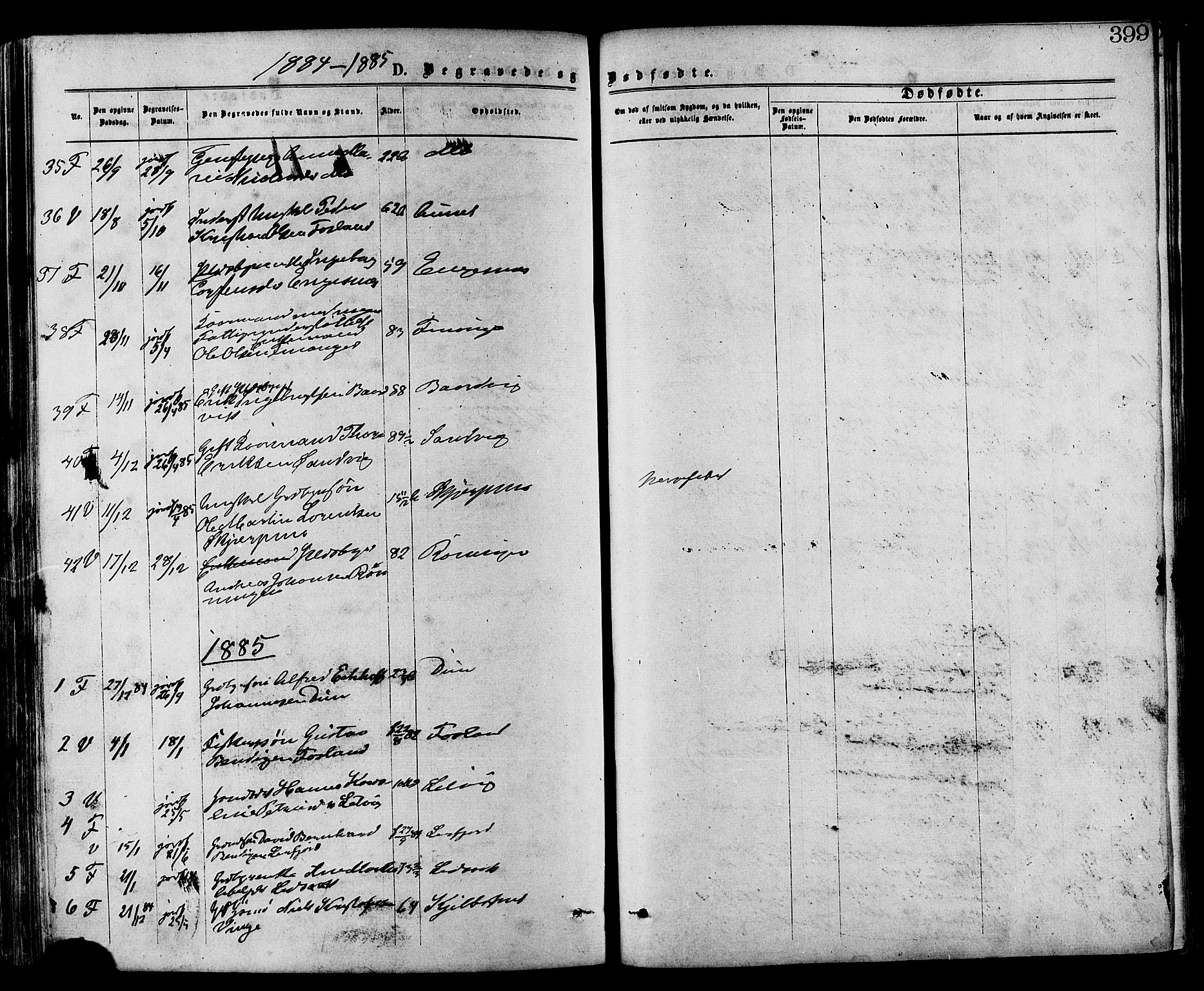 Ministerialprotokoller, klokkerbøker og fødselsregistre - Nord-Trøndelag, AV/SAT-A-1458/773/L0616: Parish register (official) no. 773A07, 1870-1887, p. 399