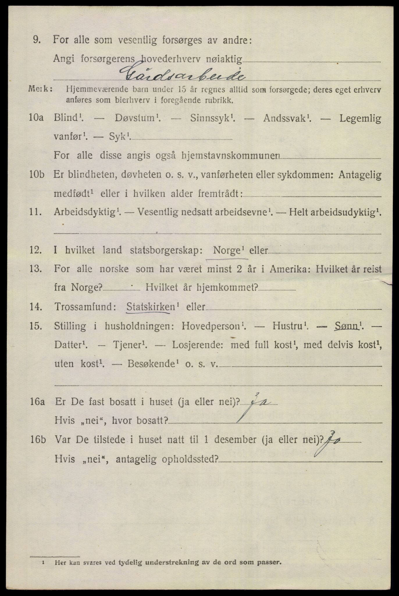 SAKO, 1920 census for Hole, 1920, p. 3536