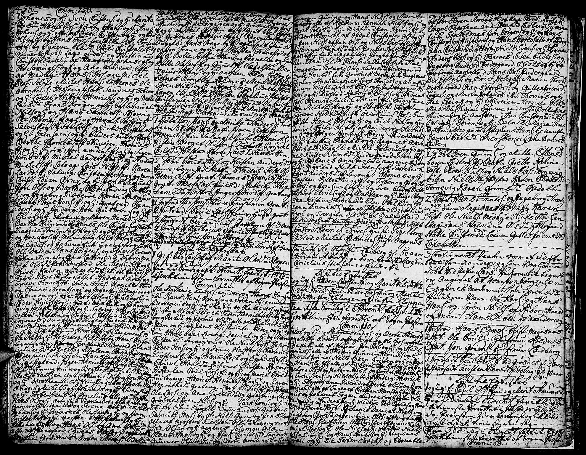 Ibestad sokneprestembete, AV/SATØ-S-0077/H/Ha/Hab/L0001klokker: Parish register (copy) no. 1, 1776-1808, p. 458-459