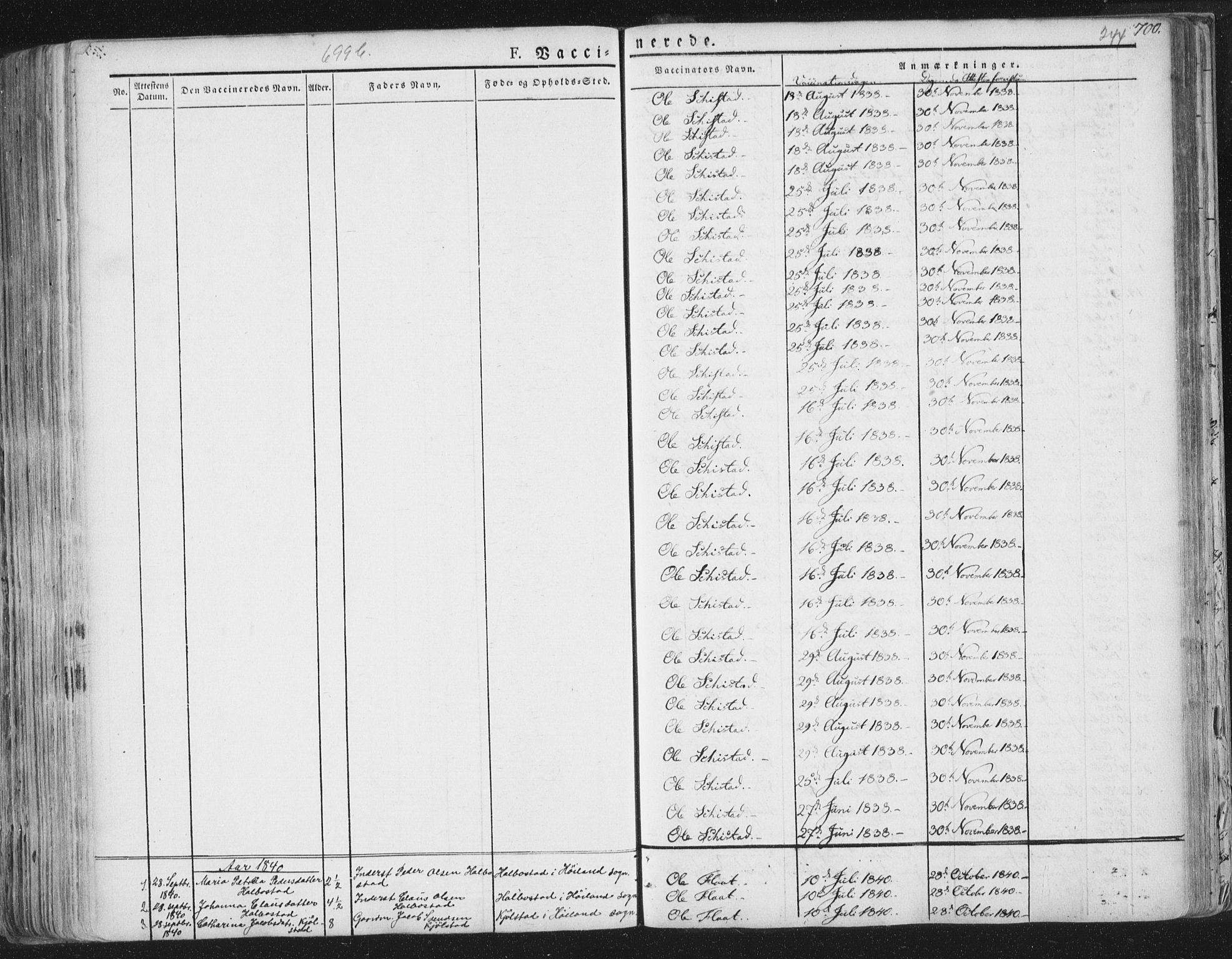 Ministerialprotokoller, klokkerbøker og fødselsregistre - Nord-Trøndelag, SAT/A-1458/758/L0513: Parish register (official) no. 758A02 /1, 1839-1868, p. 244