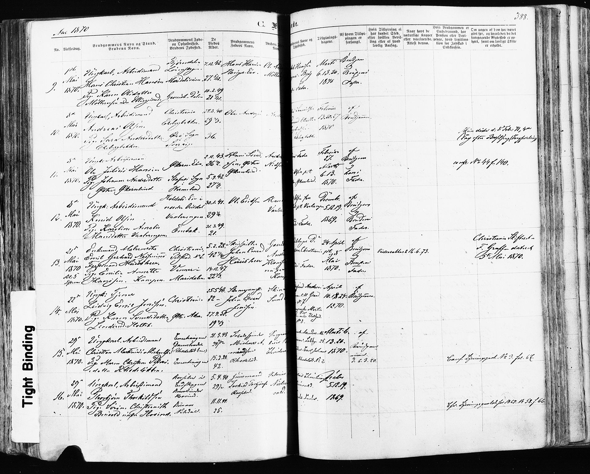 Østre Aker prestekontor Kirkebøker, AV/SAO-A-10840/F/Fa/L0003: Parish register (official) no. I 3, 1869-1875, p. 388