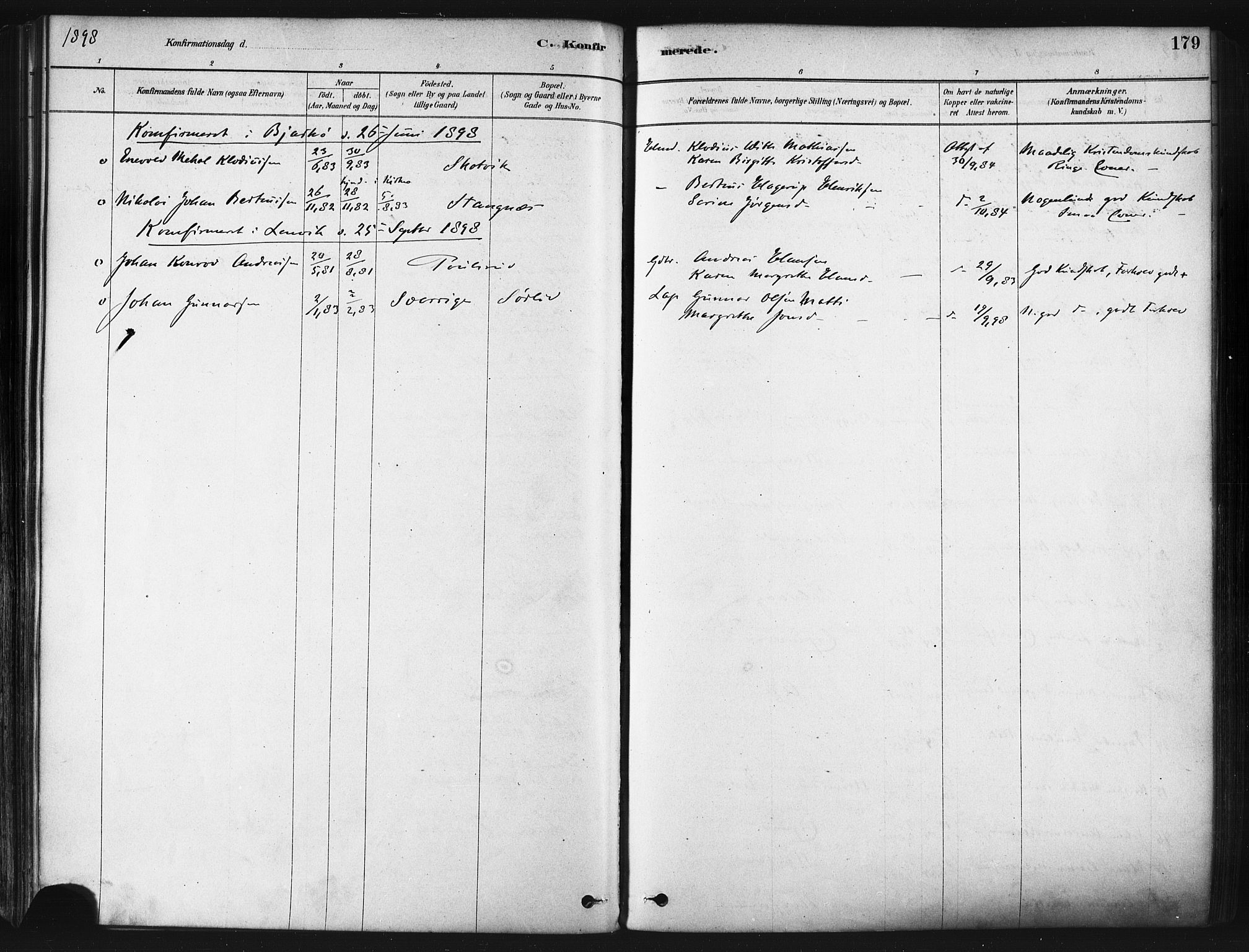 Tranøy sokneprestkontor, SATØ/S-1313/I/Ia/Iaa/L0009kirke: Parish register (official) no. 9, 1878-1904, p. 179