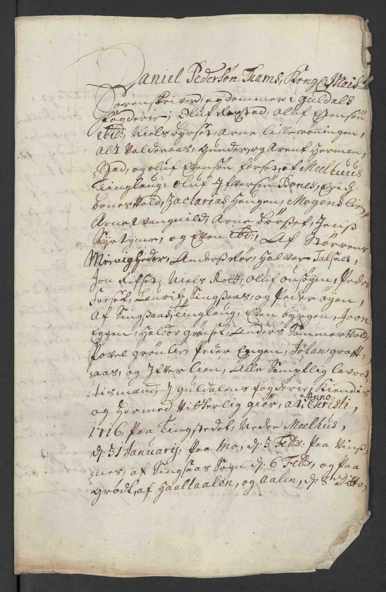 Rentekammeret inntil 1814, Reviderte regnskaper, Fogderegnskap, AV/RA-EA-4092/R60/L3966: Fogderegnskap Orkdal og Gauldal, 1715, p. 333