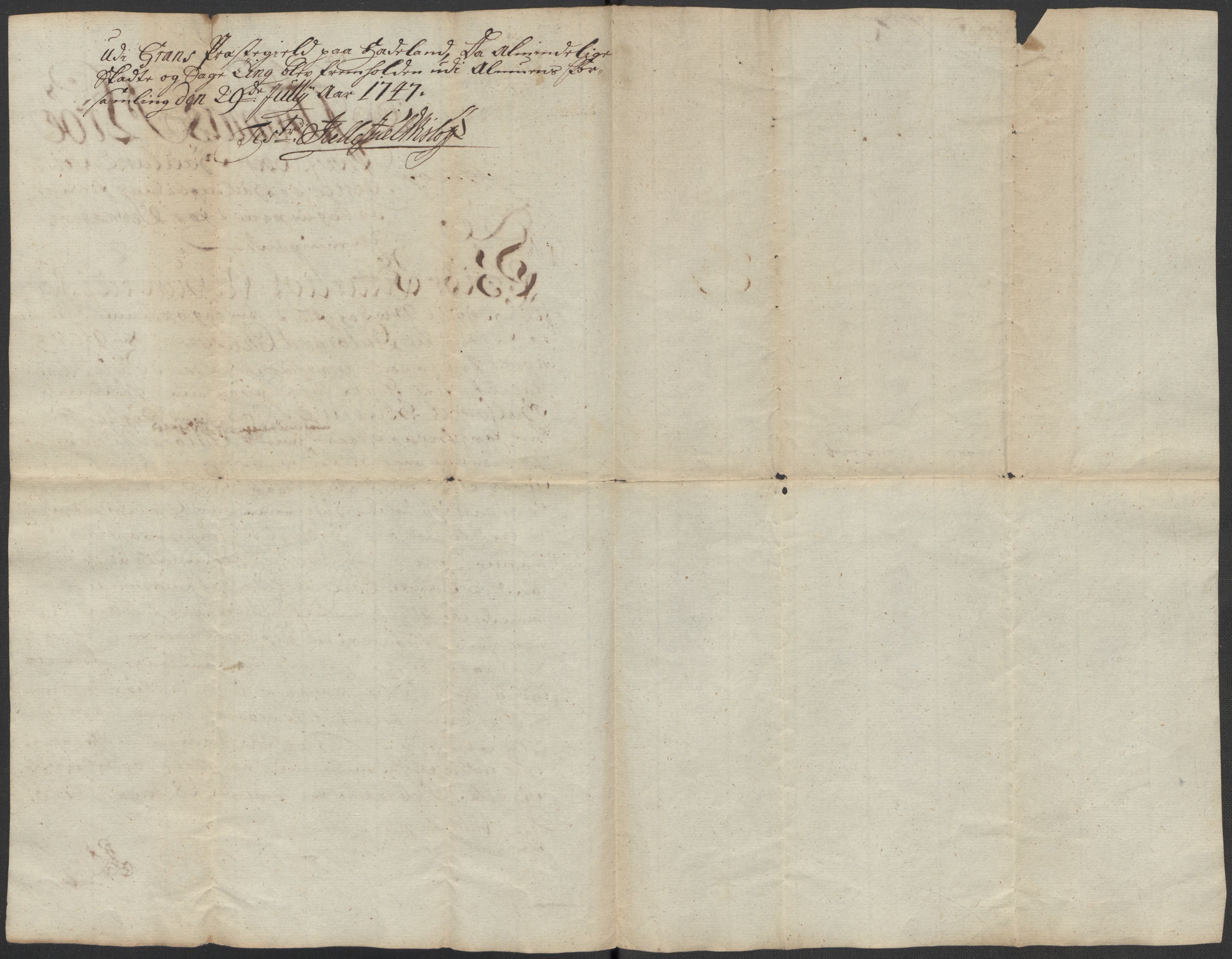 Riksarkivets diplomsamling, RA/EA-5965/F15/L0014: Prestearkiv - Oppland, 1696-1879, p. 83