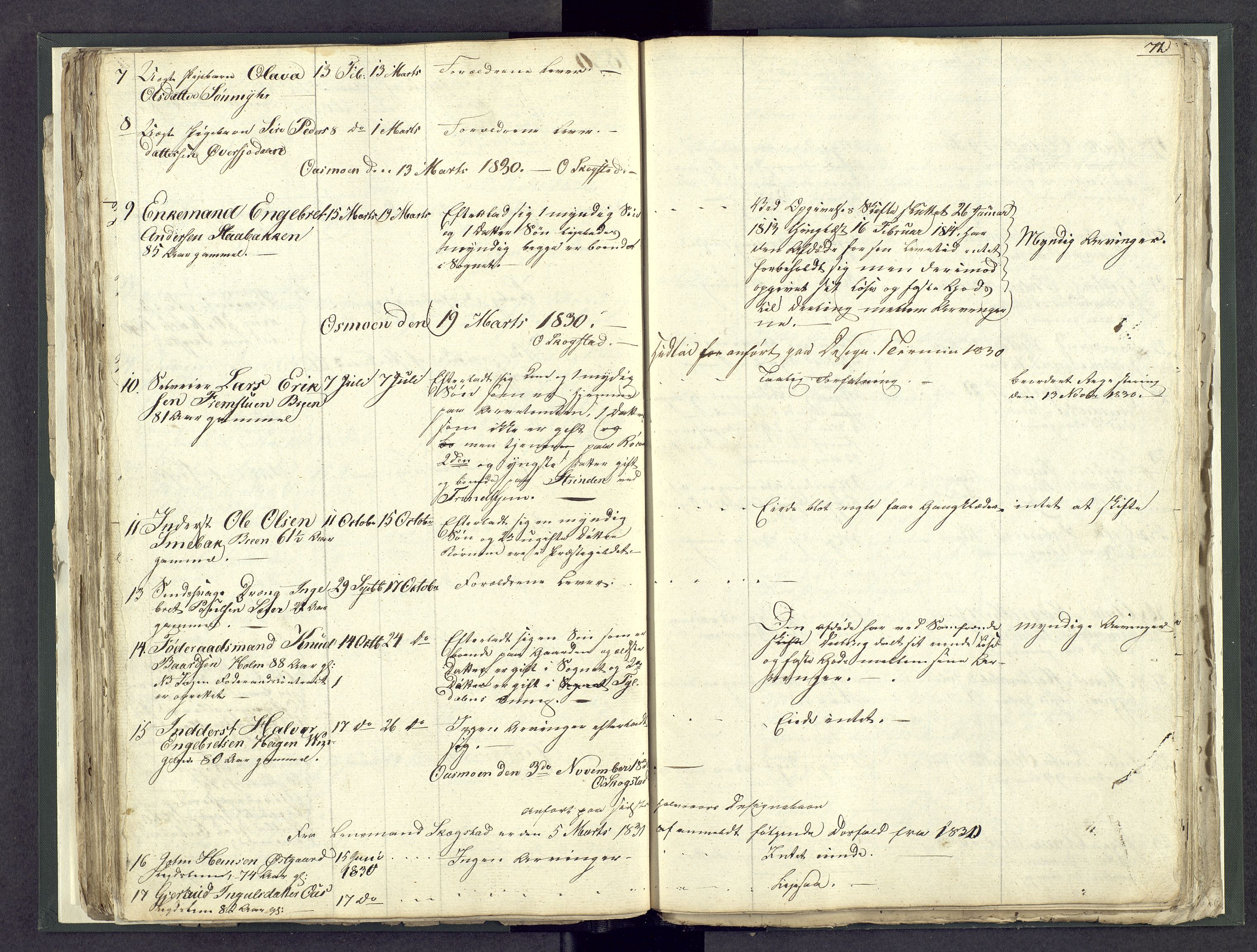 Østerdalen sorenskriveri, AV/SAH-TING-032/J/Jd/L0003: Dødsfallsjournal, 1829-1834, p. 72